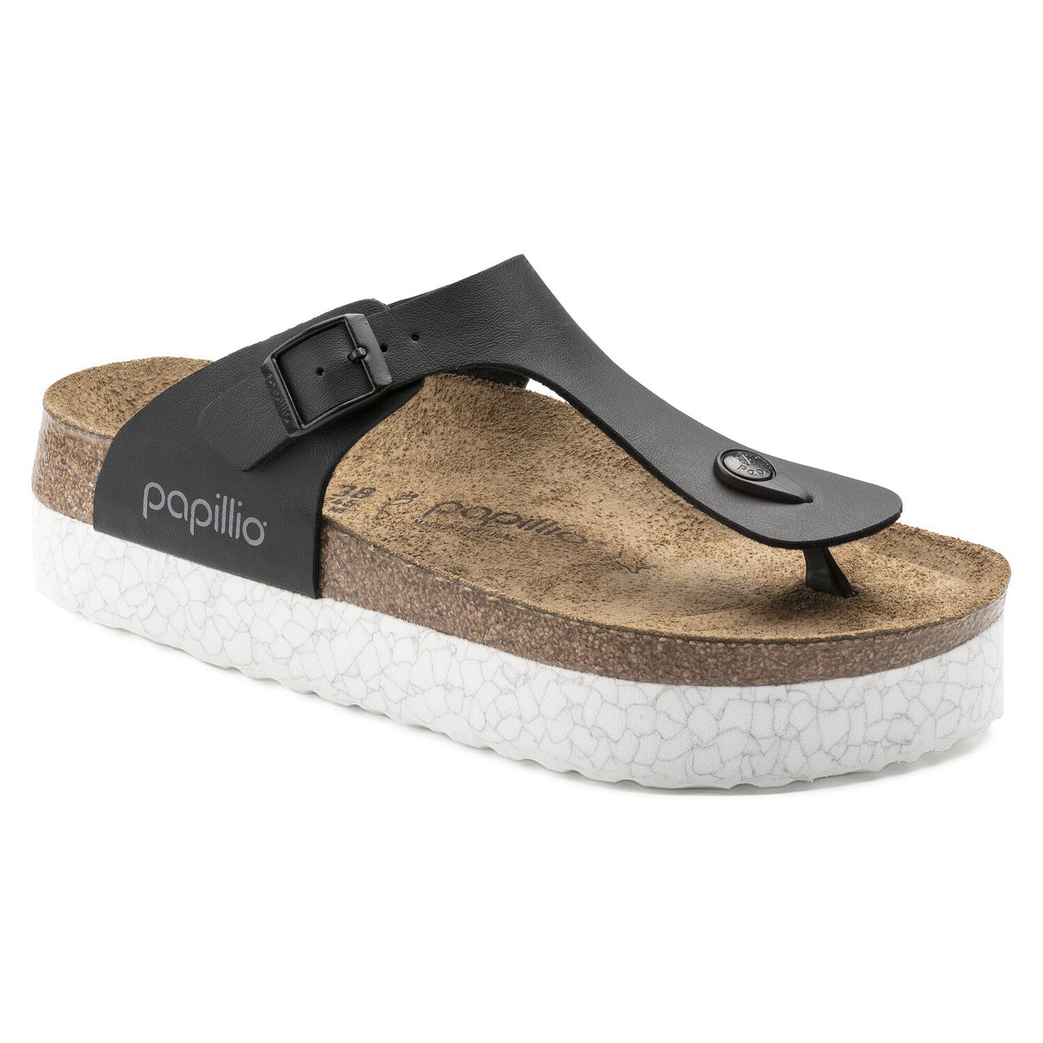 Gizeh BirkoFlor Monochrome Marble Black BIRKENSTOCK
