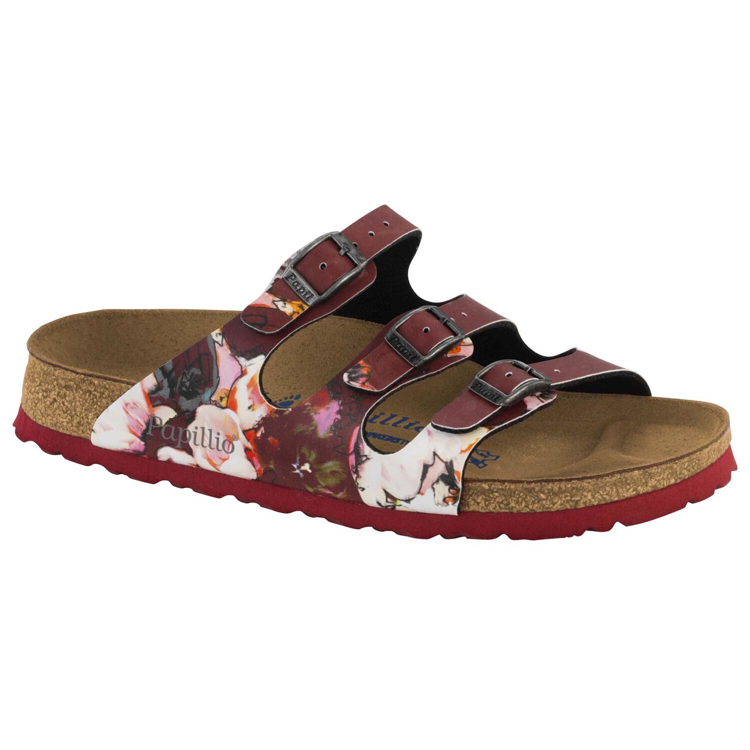 Birkenstock Florida Painted Bloom Red Birkenstock Florida Painted Bloom Red