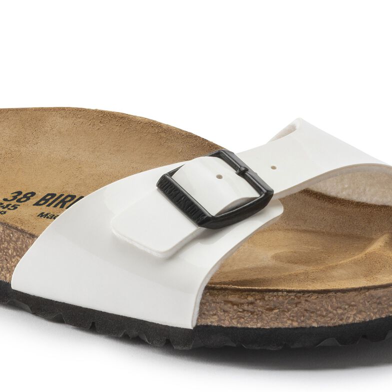 birkenstock white patent madrid