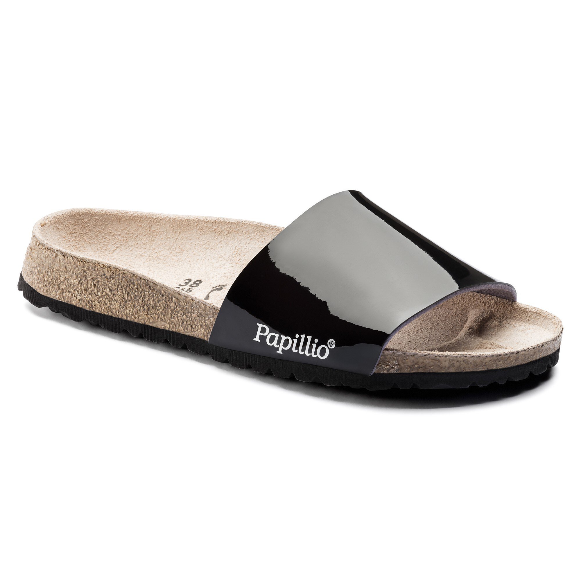 Cora BirkoFlor TwoTone Patent Black BIRKENSTOCK
