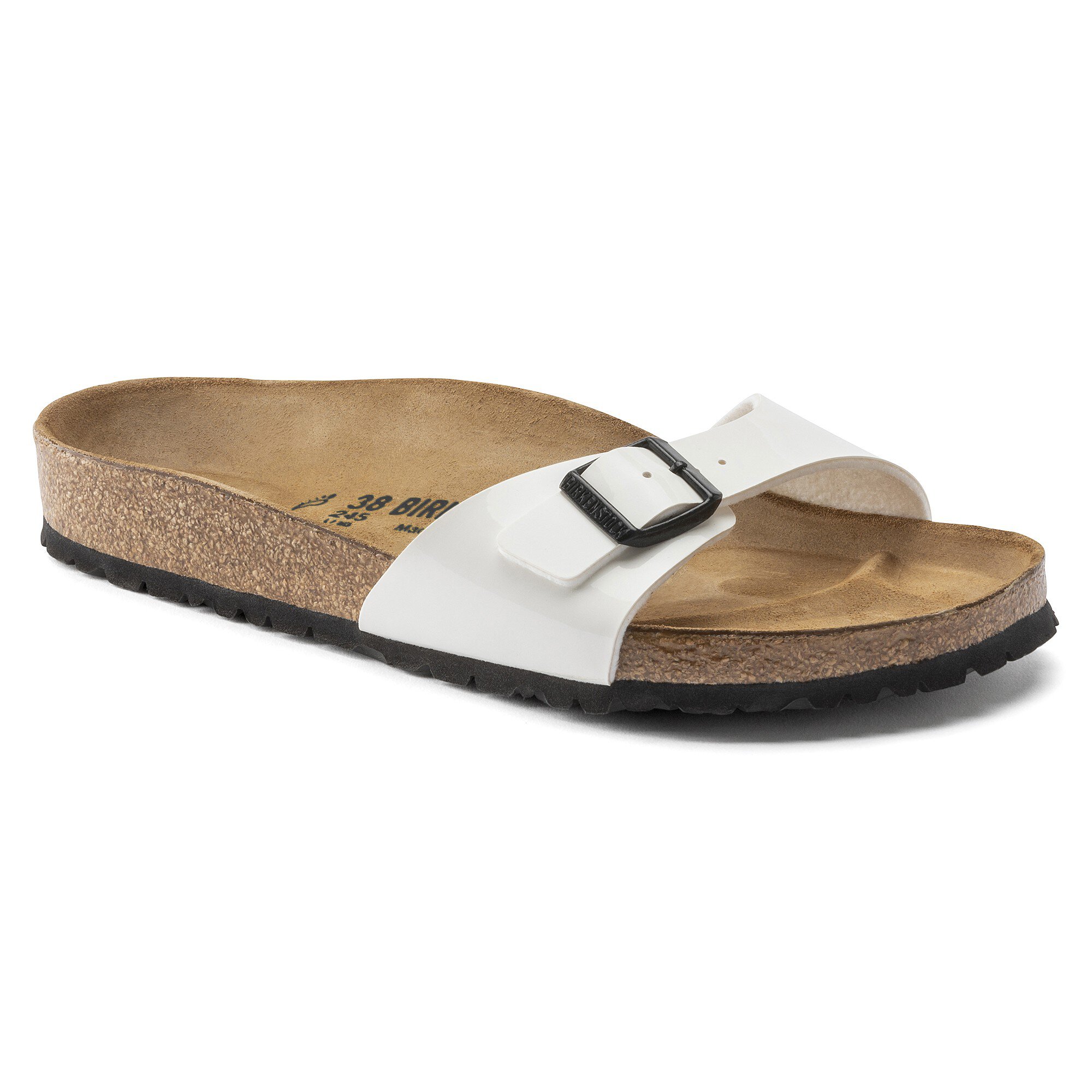 birkenstock white patent madrid