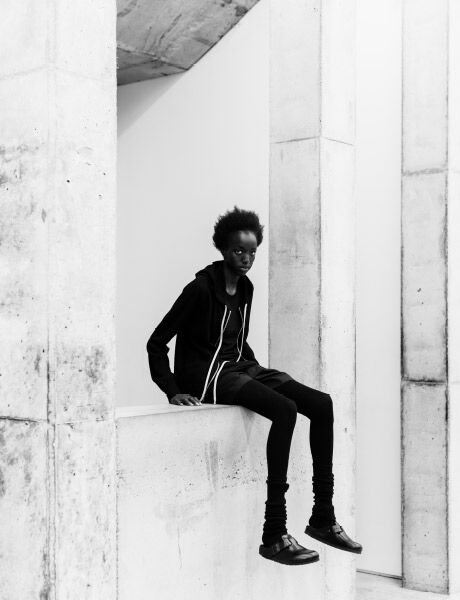 Rick Owens Boston on model