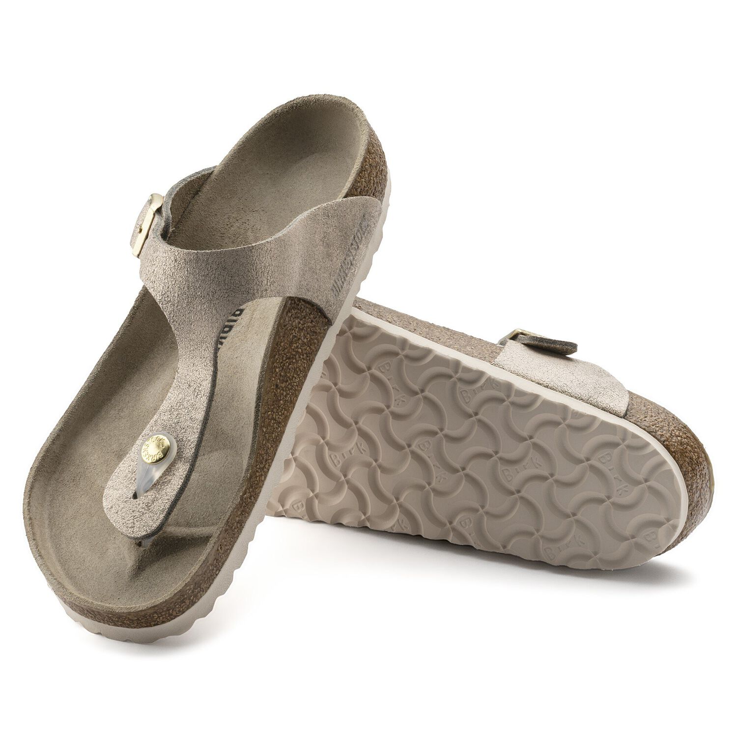 gizeh suede leather vintage metallic rose copper