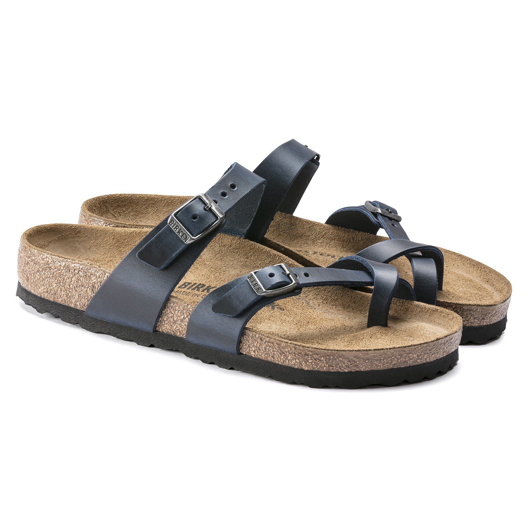 【12月スーパーSALE 15％OFF】 Mayari BIRKENSTOCK | ブルー オイルドレザー マヤリ / 靴