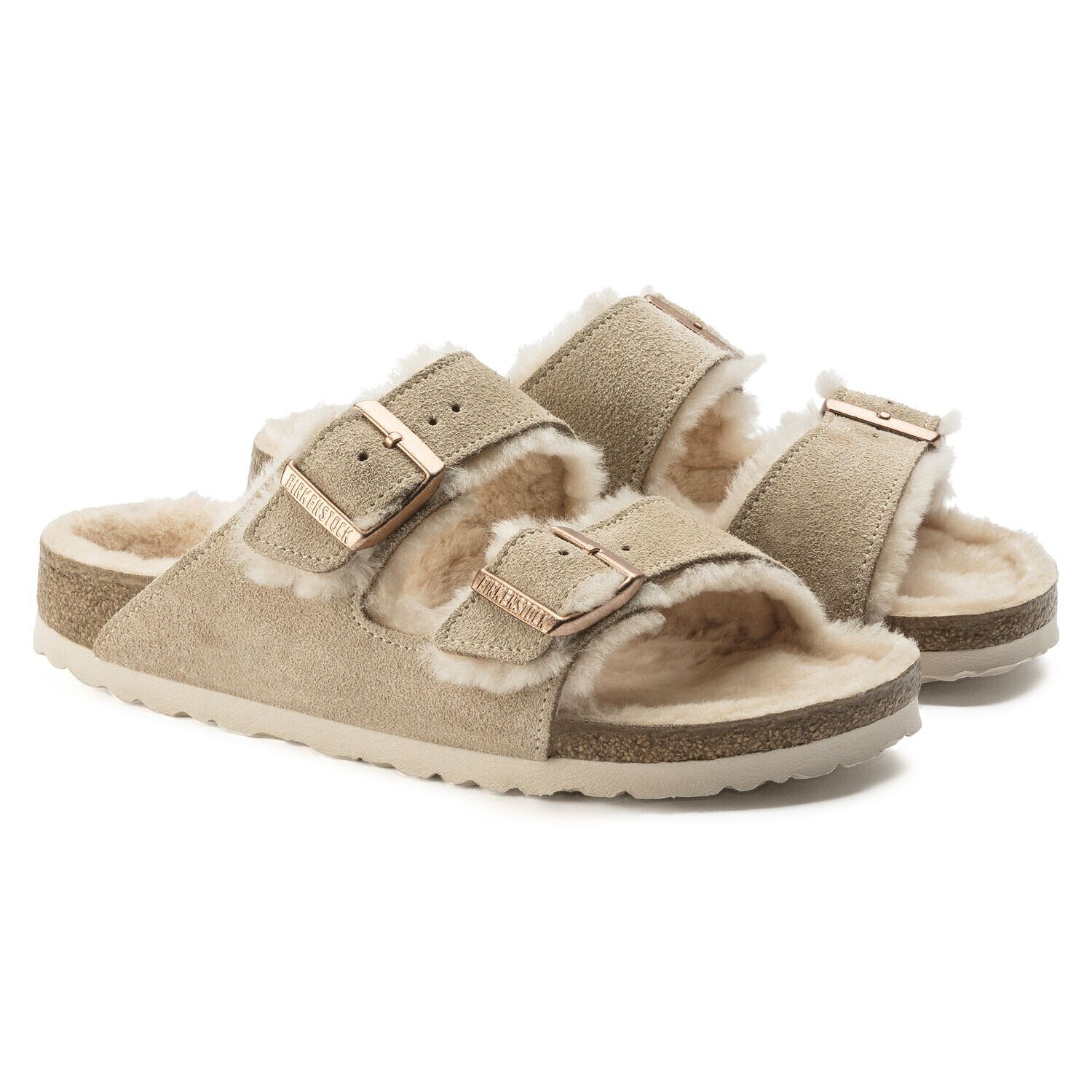 Arizona Suede Leather Nude | shop online at BIRKENSTOCK