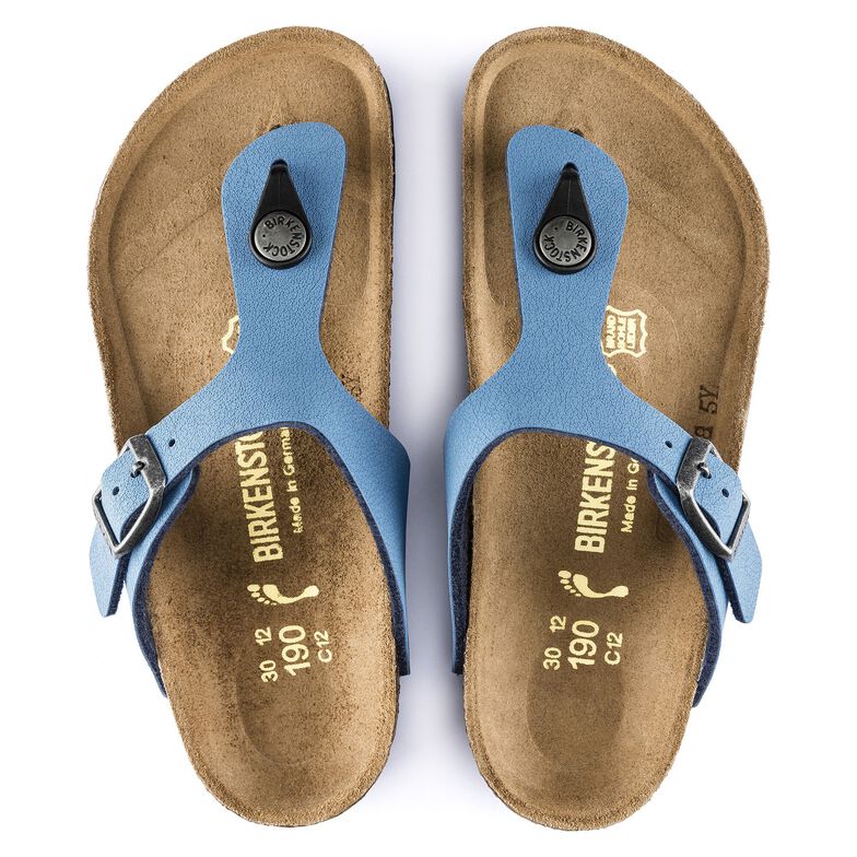 birkenstock gizeh patent blue