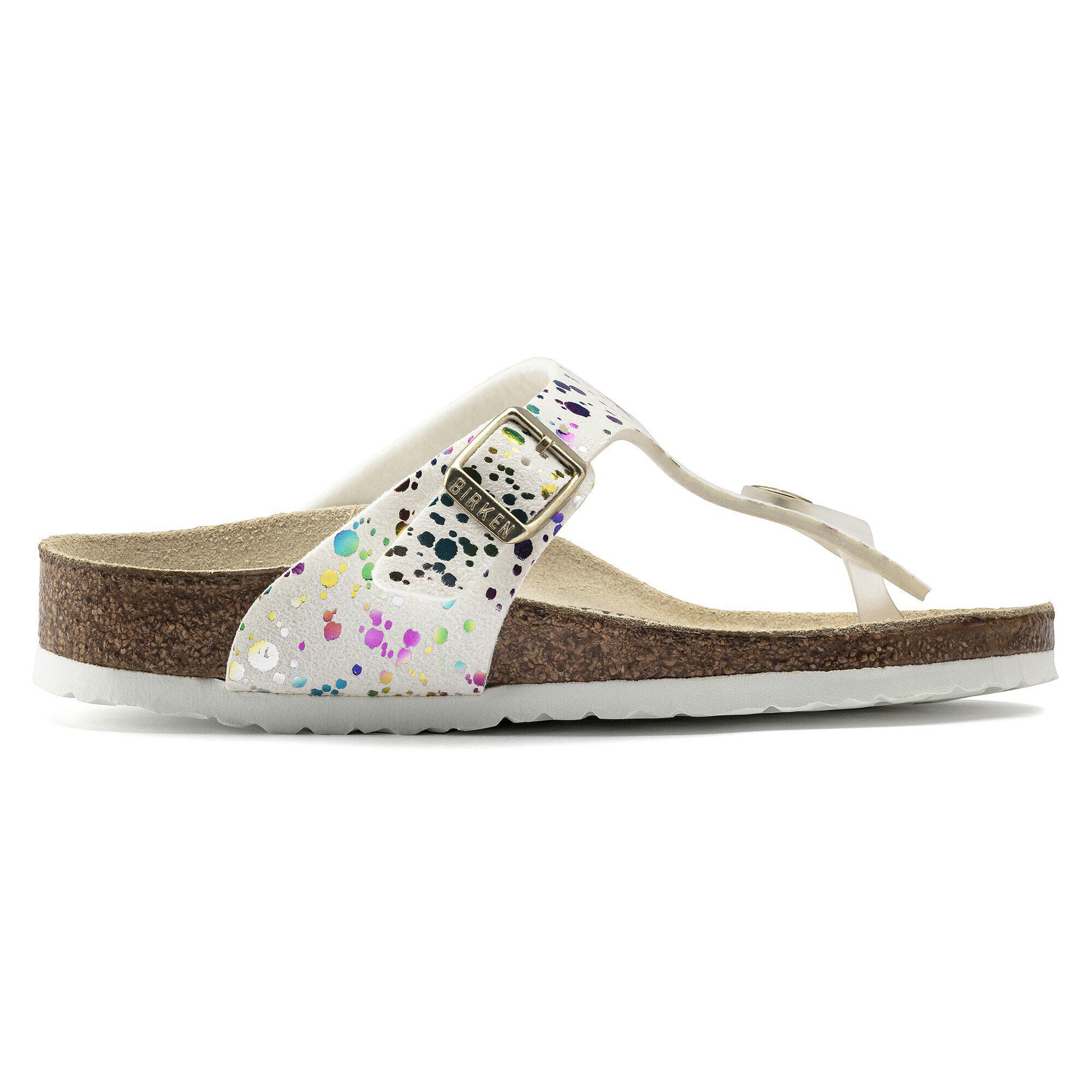 Gizeh Kids BS Microfiber Confetti White BIRKENSTOCK