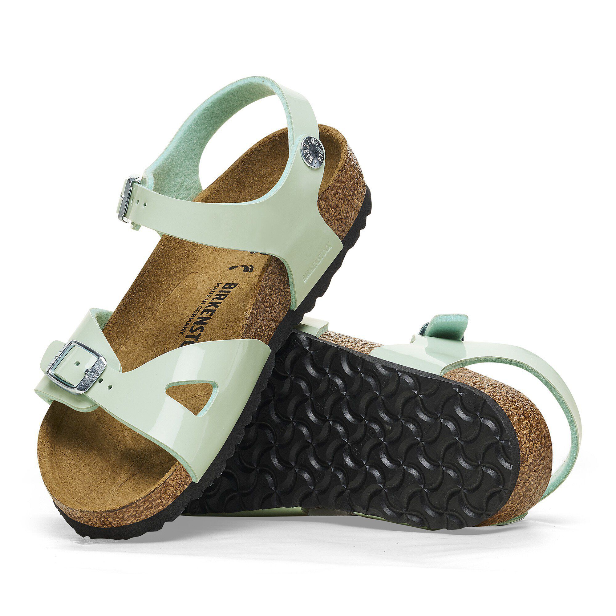 Rio Kids Birko Flor Patent Surf Green BIRKENSTOCK