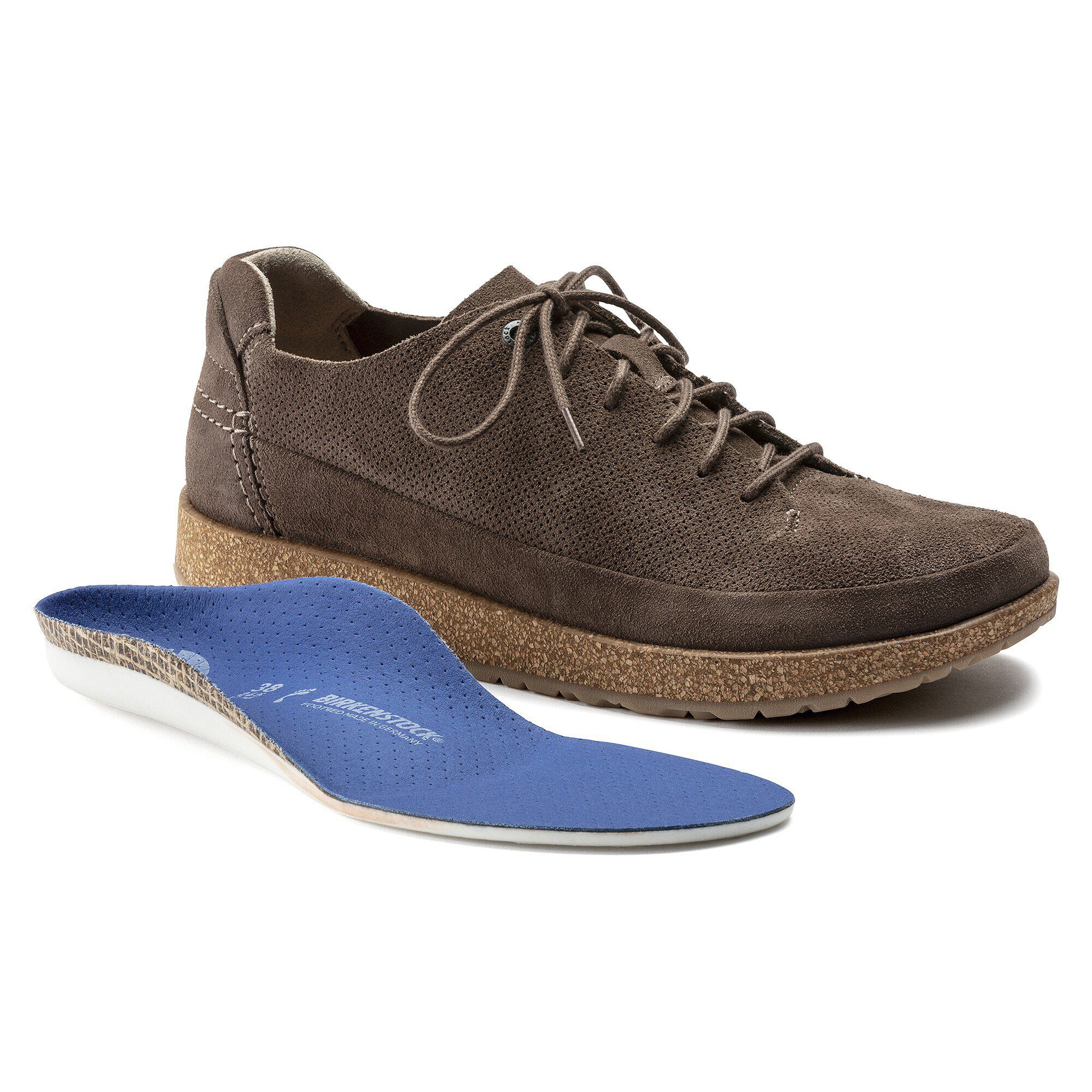 Honnef Light Suede Leather Gray Taupe | BIRKENSTOCK