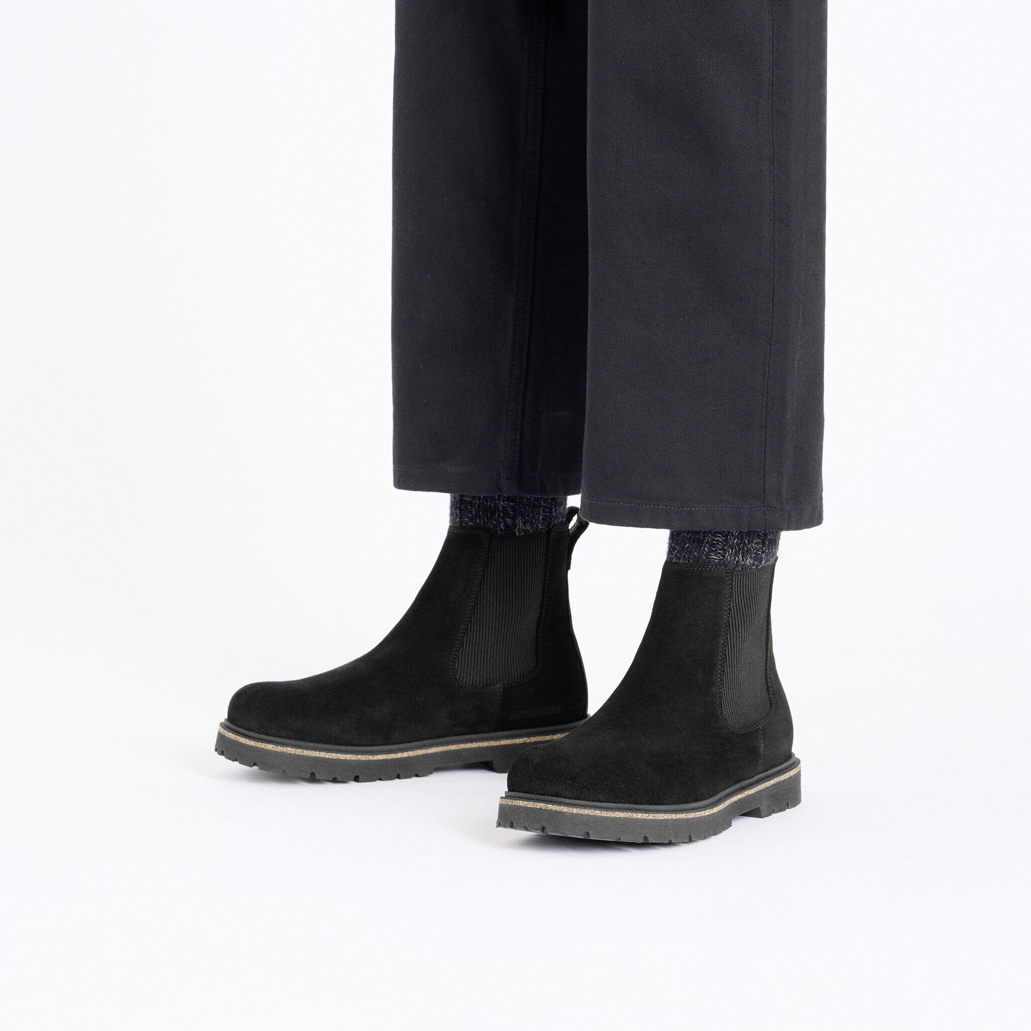 Highwood Slip On Men スエードレザー ブラック | BIRKENSTOCK