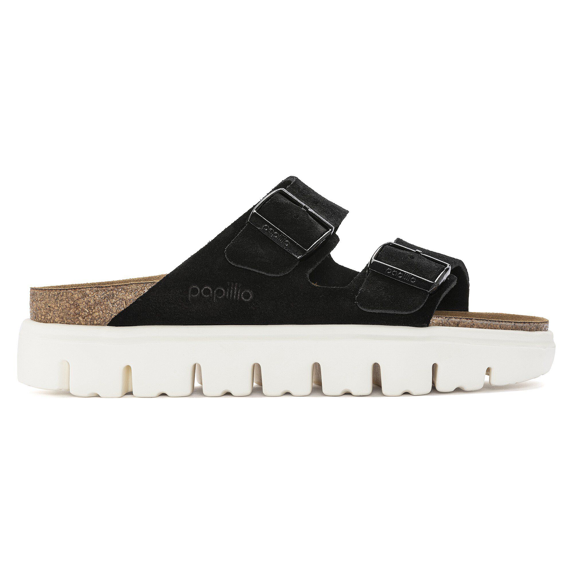 Arizona Chunky Suede Leather Black | BIRKENSTOCK