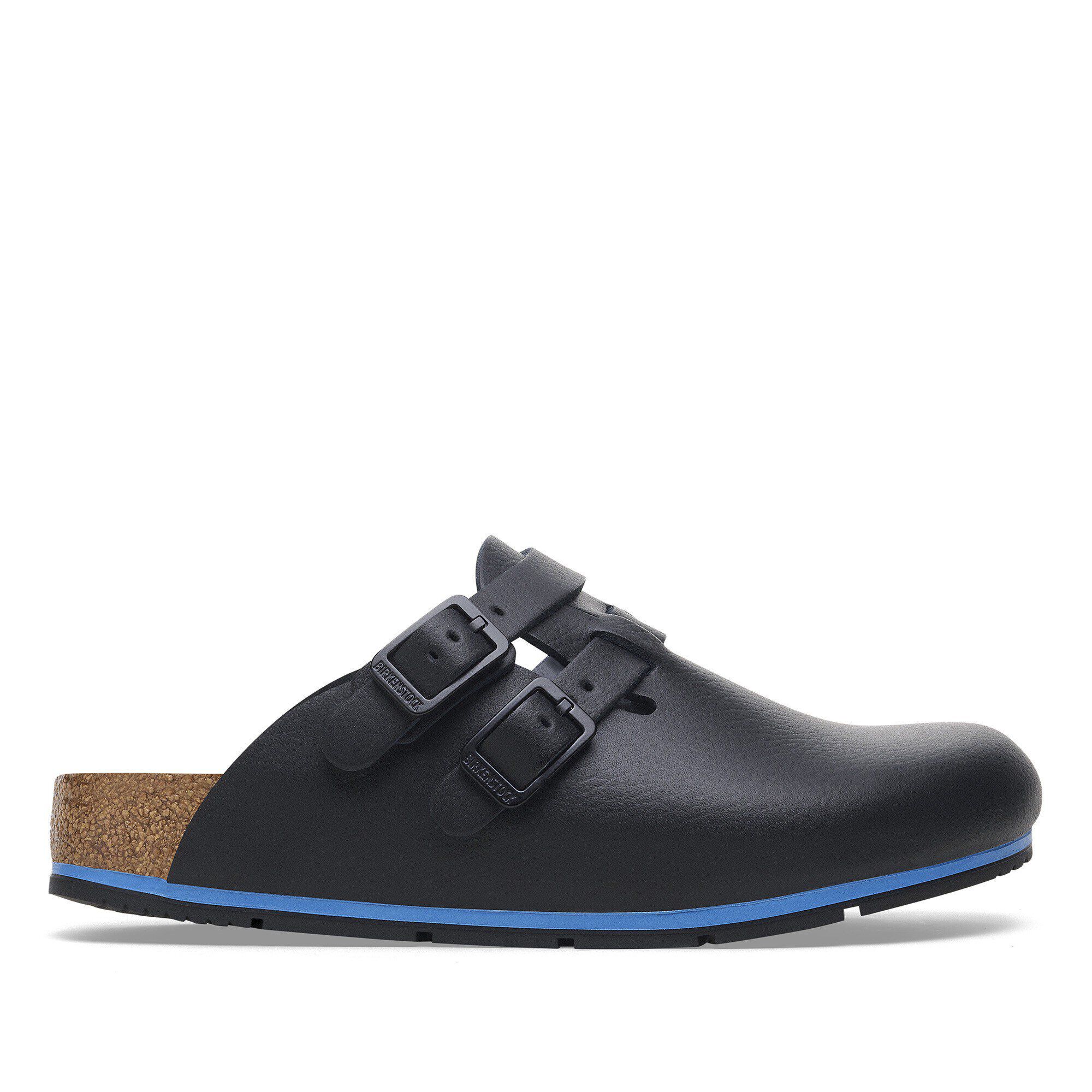 BIRKENSTOCK 552113BLACK 関税送料込 BIRKENSTOCK Tokio Shearling Oiled Black Leather Sling Shoes