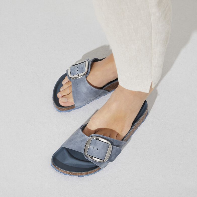 Madrid Big Buckle Natural Leather Oiled