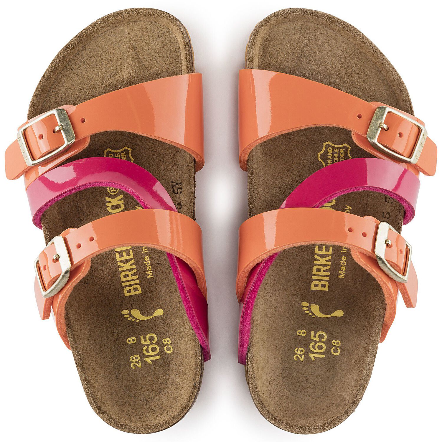 birkenstock tropical orange pink