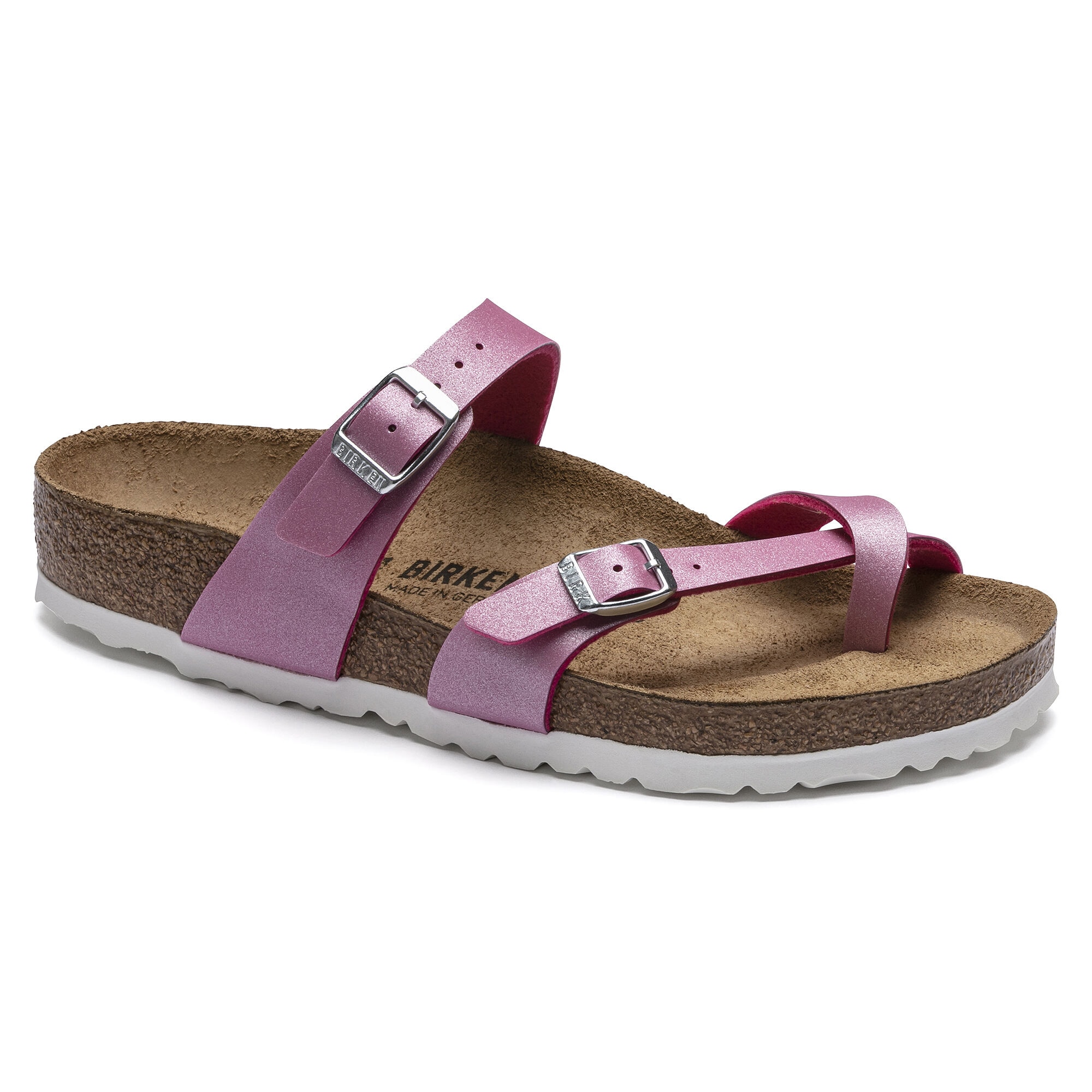 birkenstock mayari metallic pink
