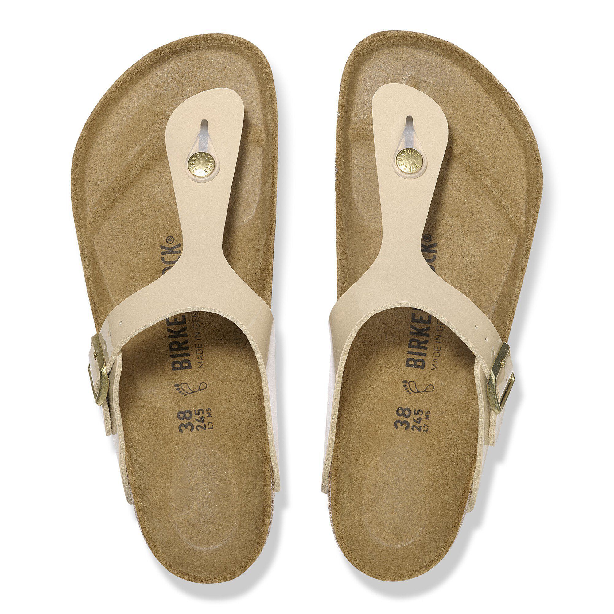 BIRKENSTOCKビルケンストックGIZEH/ギゼ ビルコフロー パテント Gizeh / ギゼ ビルコフロー パテント パテントホワイト