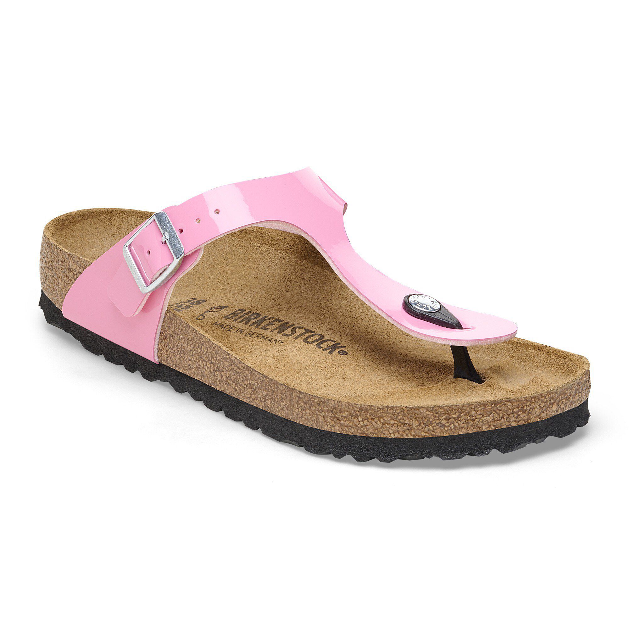 Gizeh Birko-Flor Patent Patent Candy Pink/Black | BIRKENSTOCK