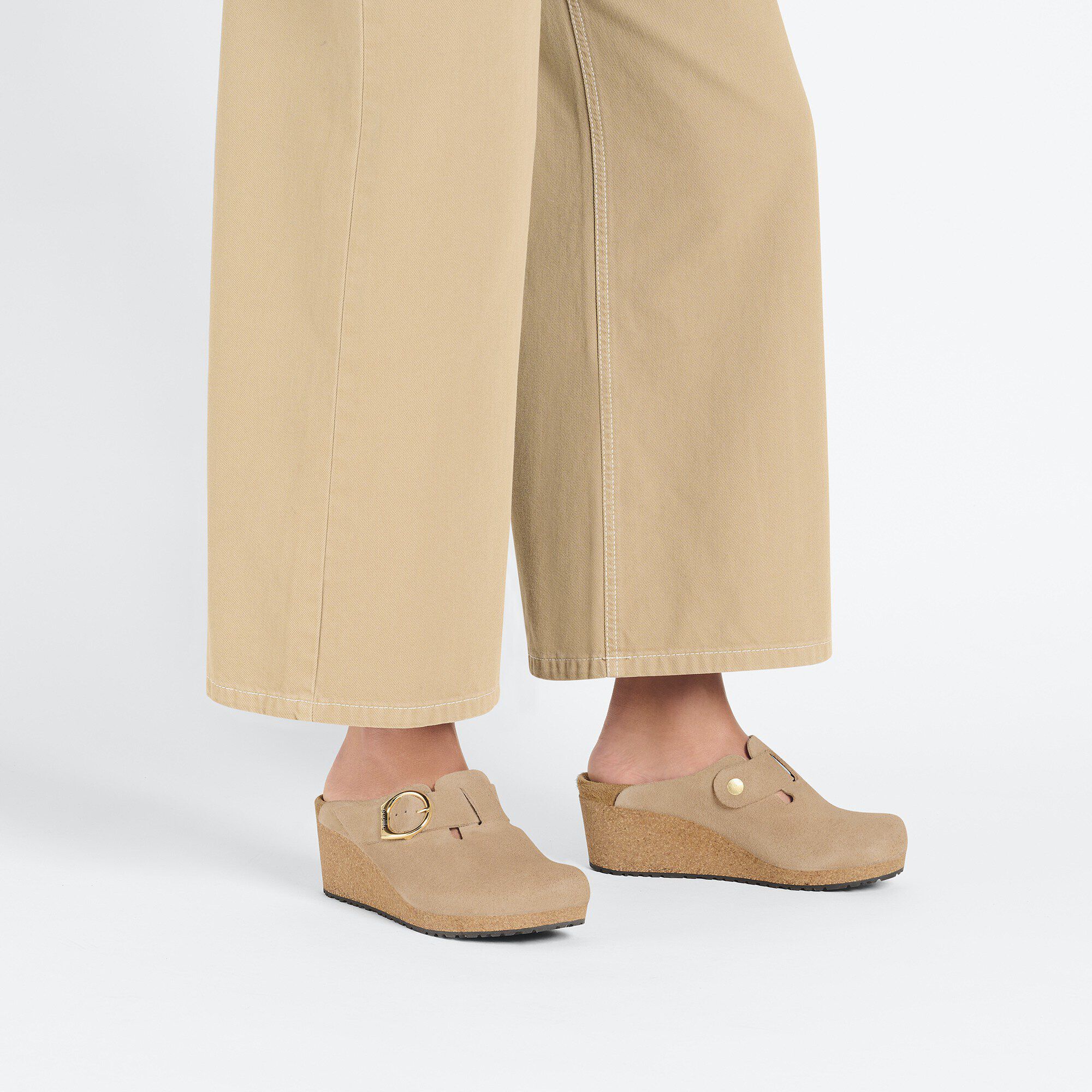 Fanny Ring Buckle Suede Leather