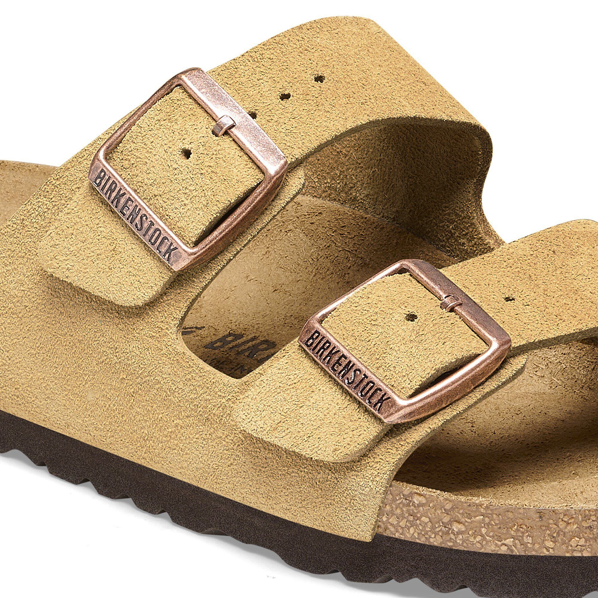 Arizona Suede Leather Latte Cream BIRKENSTOCK