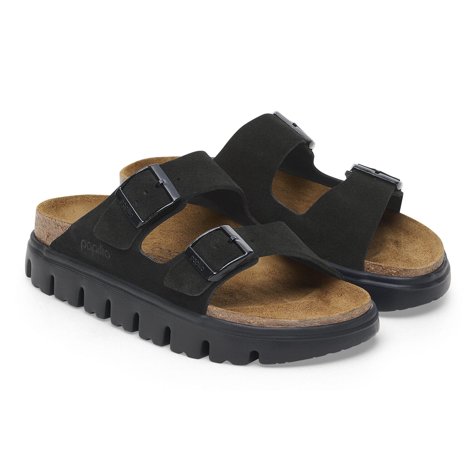 Birkenstock Arizona レザー& シアリング サンダル Arizona Shearling / アリゾナ シアリング スエードレザー