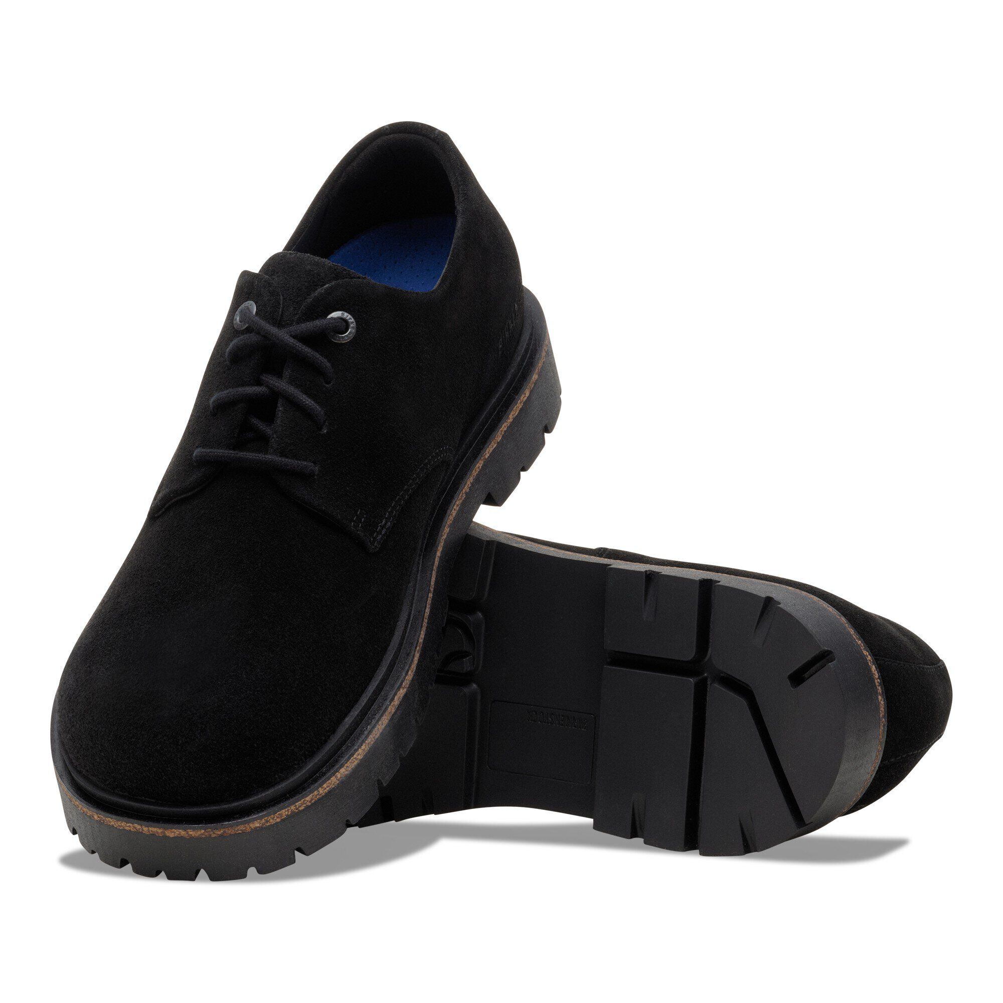 Highwood Lace Low Suede Leather Black | BIRKENSTOCK