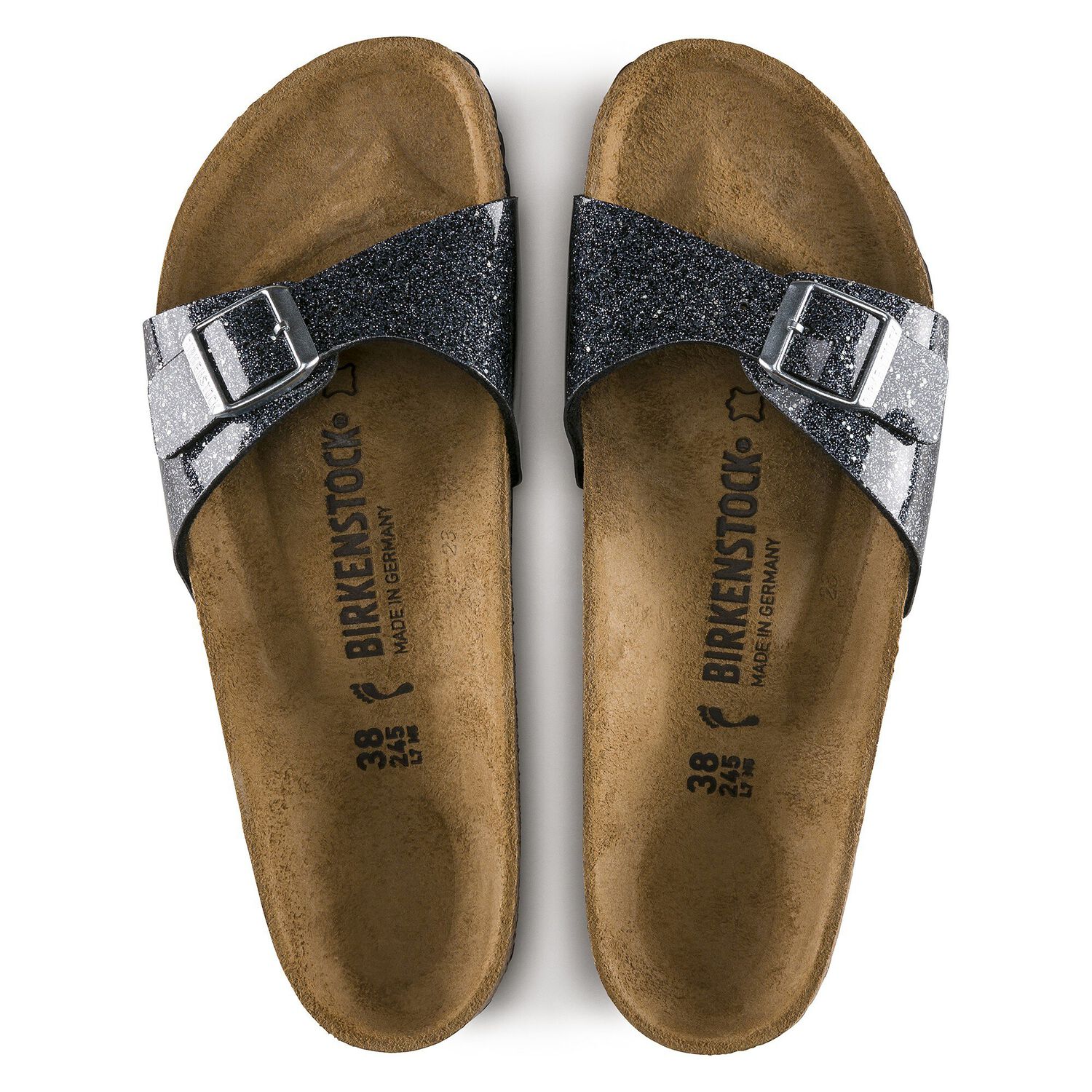 Madrid Birko-Flor Cosmic Sparkle Anthracite | BIRKENSTOCK