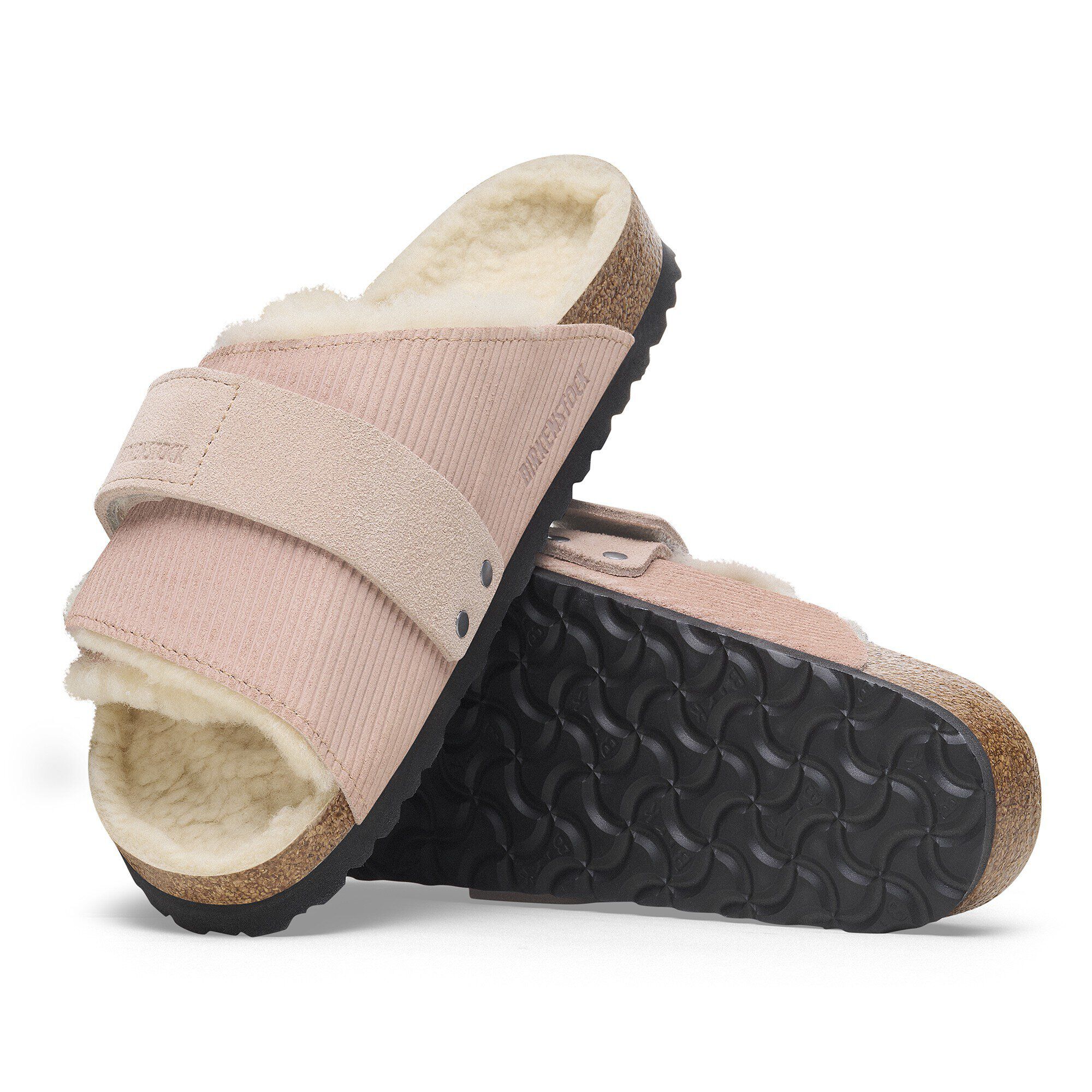 Kyoto Shearling / キョウト シアリング スエードレザー/ファー Corduroy Pink Clay | BIRKENSTOCK