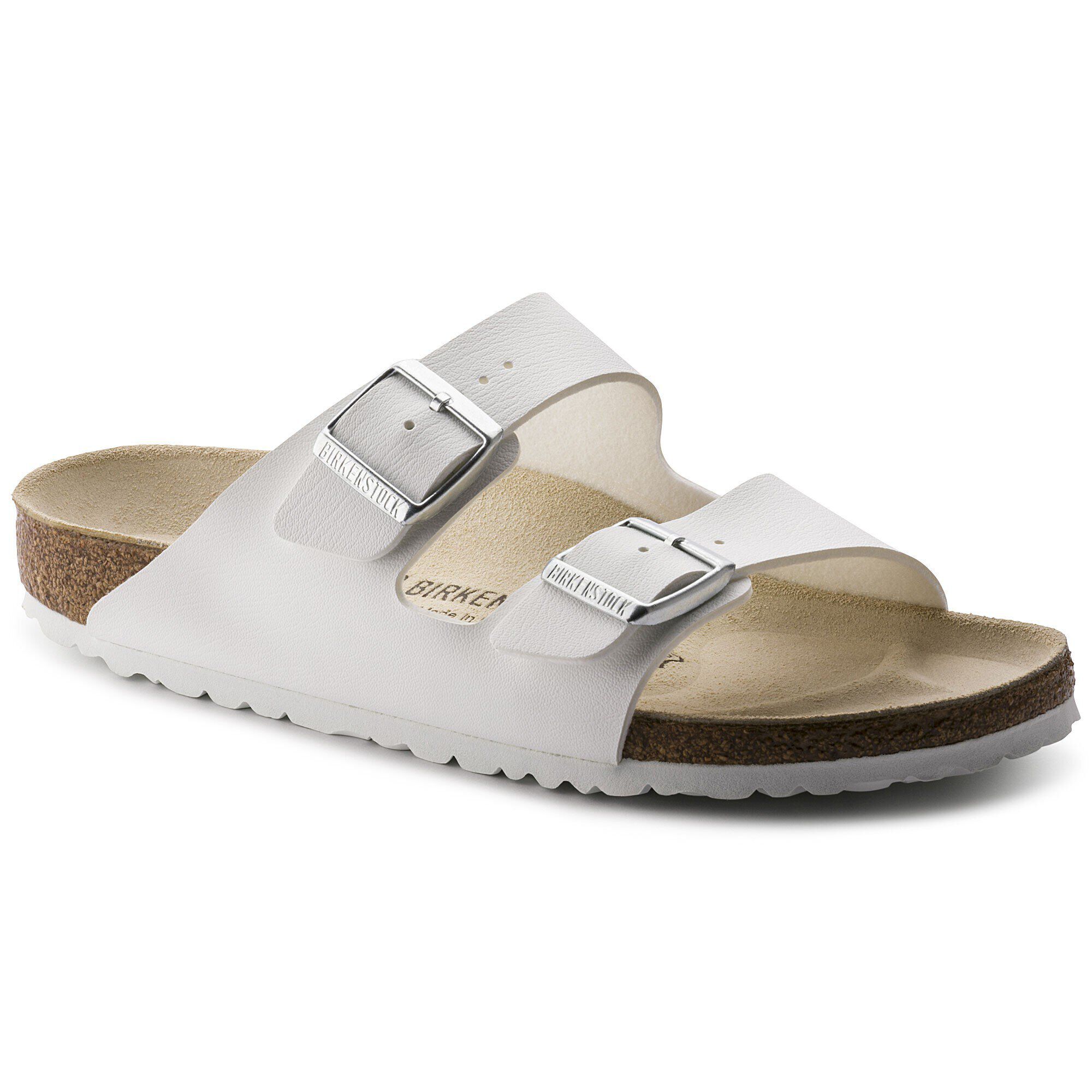 white arizona birkenstocks size 39