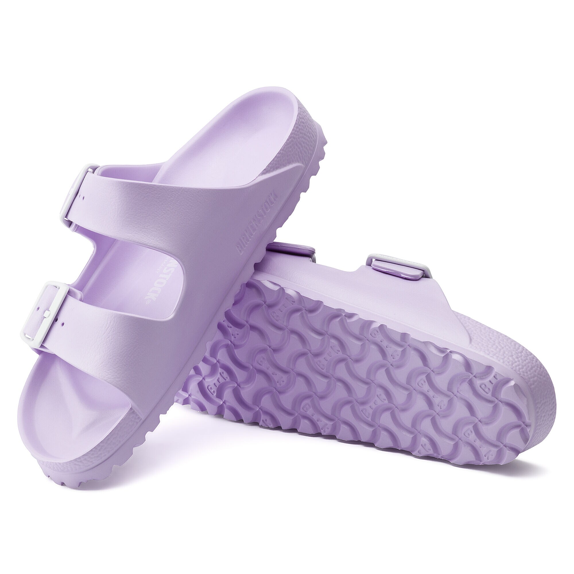 rubber birkenstock purple