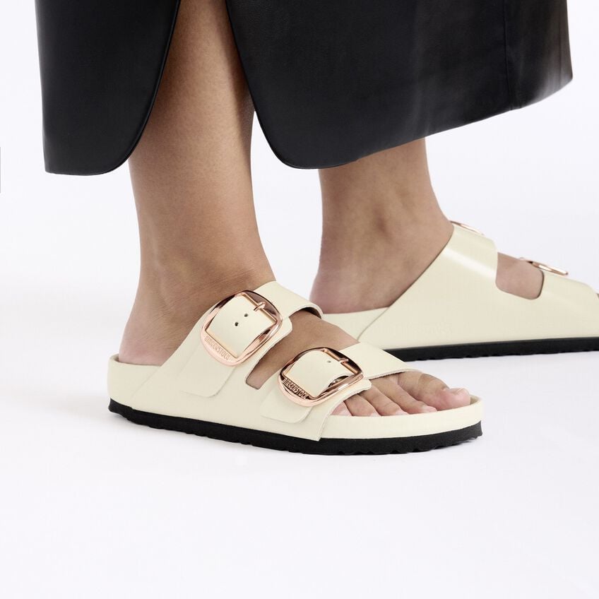 Arizona Big Buckle Natural Leather Patent