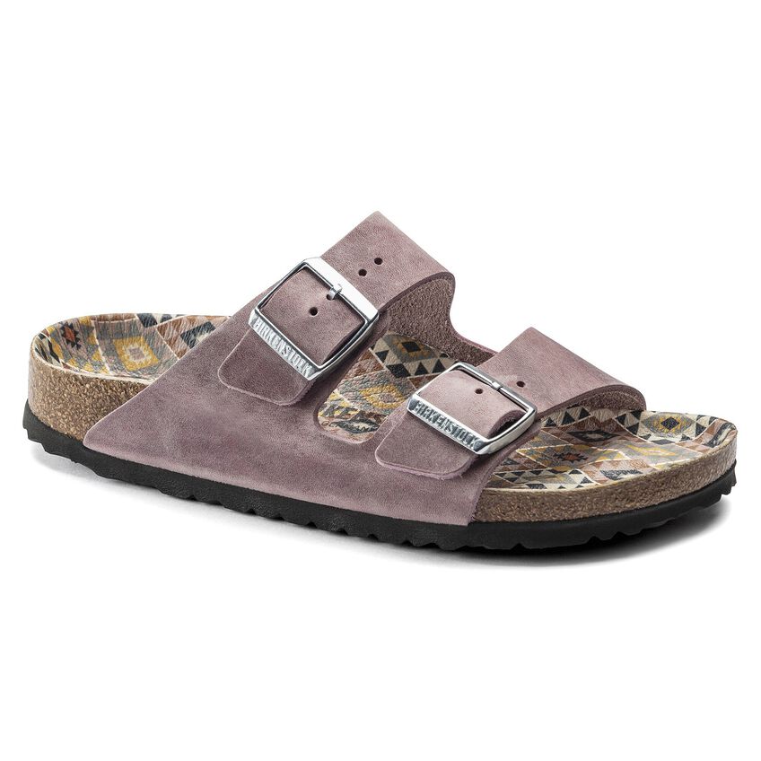 Arizona Oiled Leather Ethno Lavender Blush Birkenstock