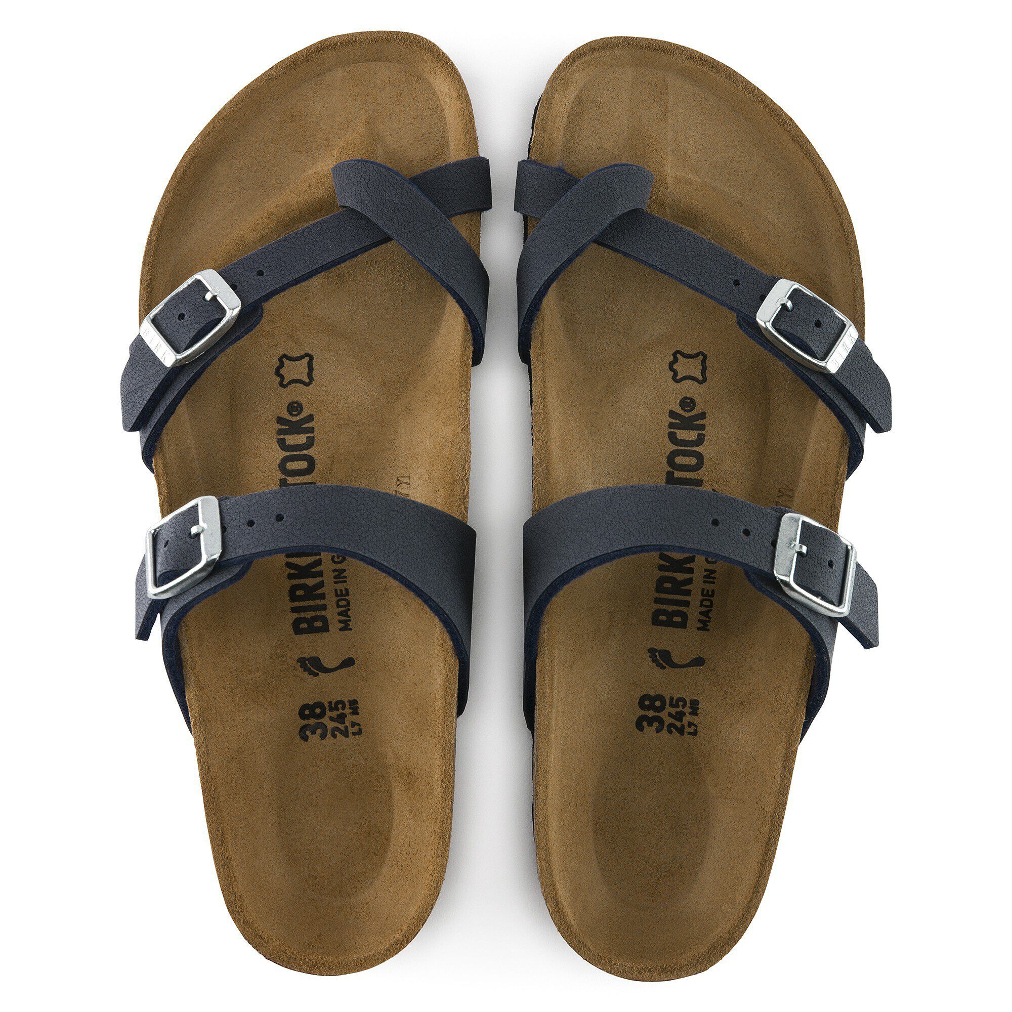 Mayari navy birkenstock clearance