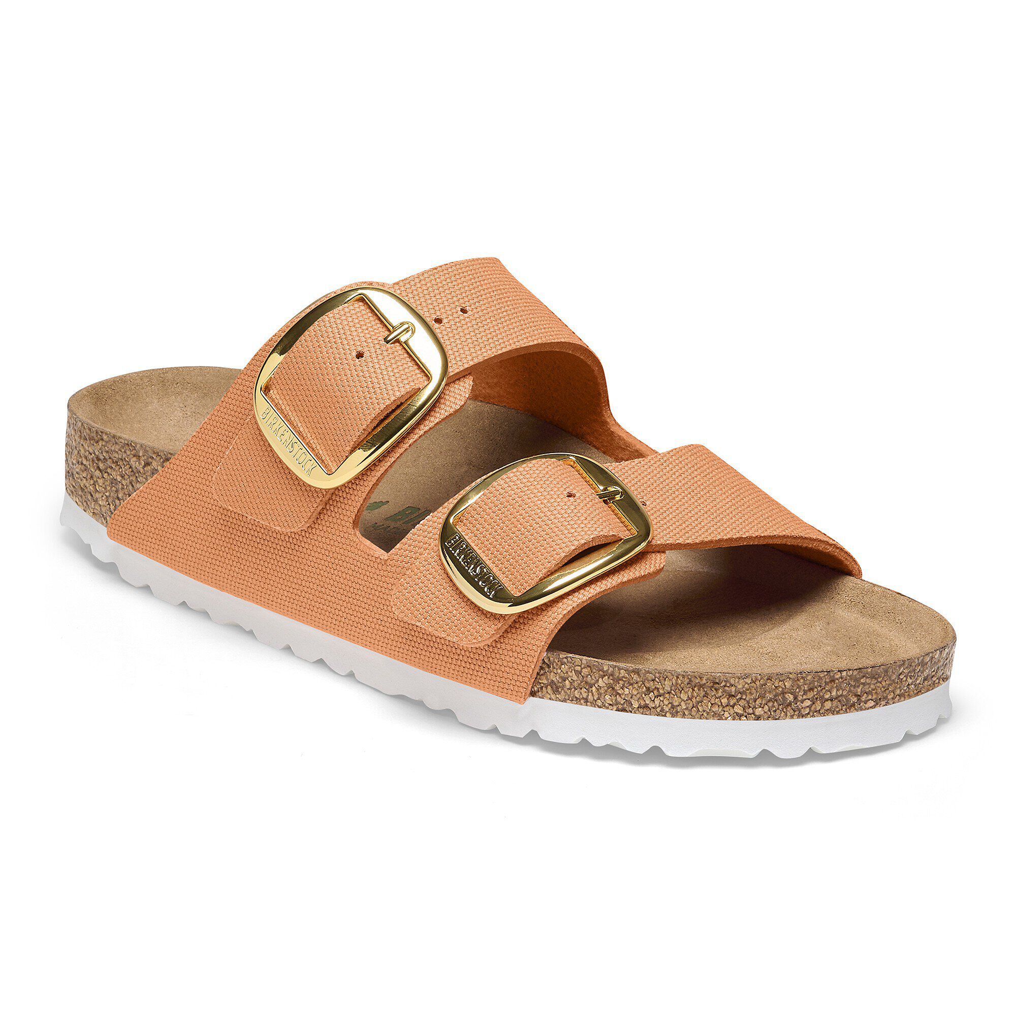 靴 Birkenstock Arizonia Big Buckle Arizona Big Buckle Nubuck Leather in Color Sandcastle