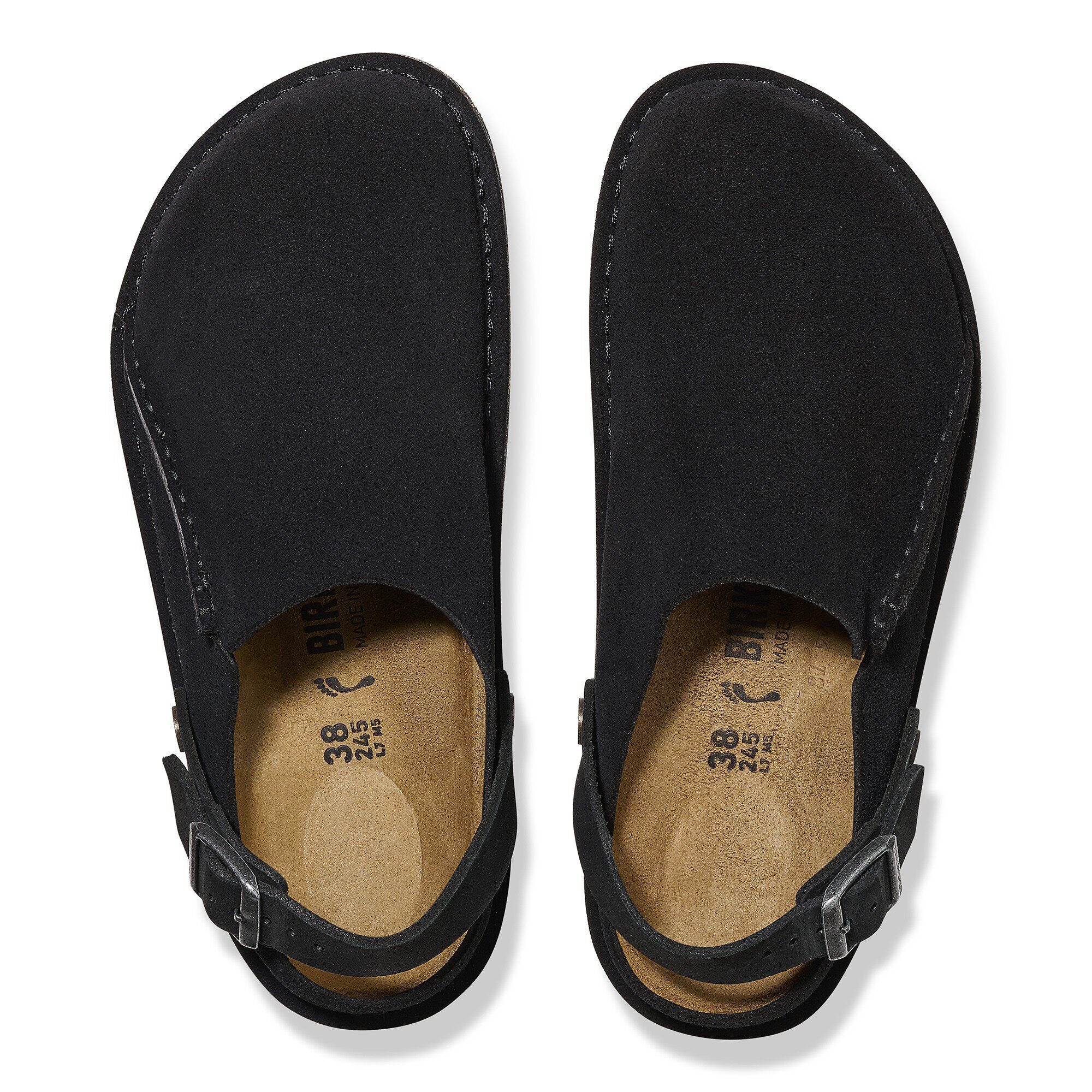 Lutry Premium Suede Leather Black | BIRKENSTOCK