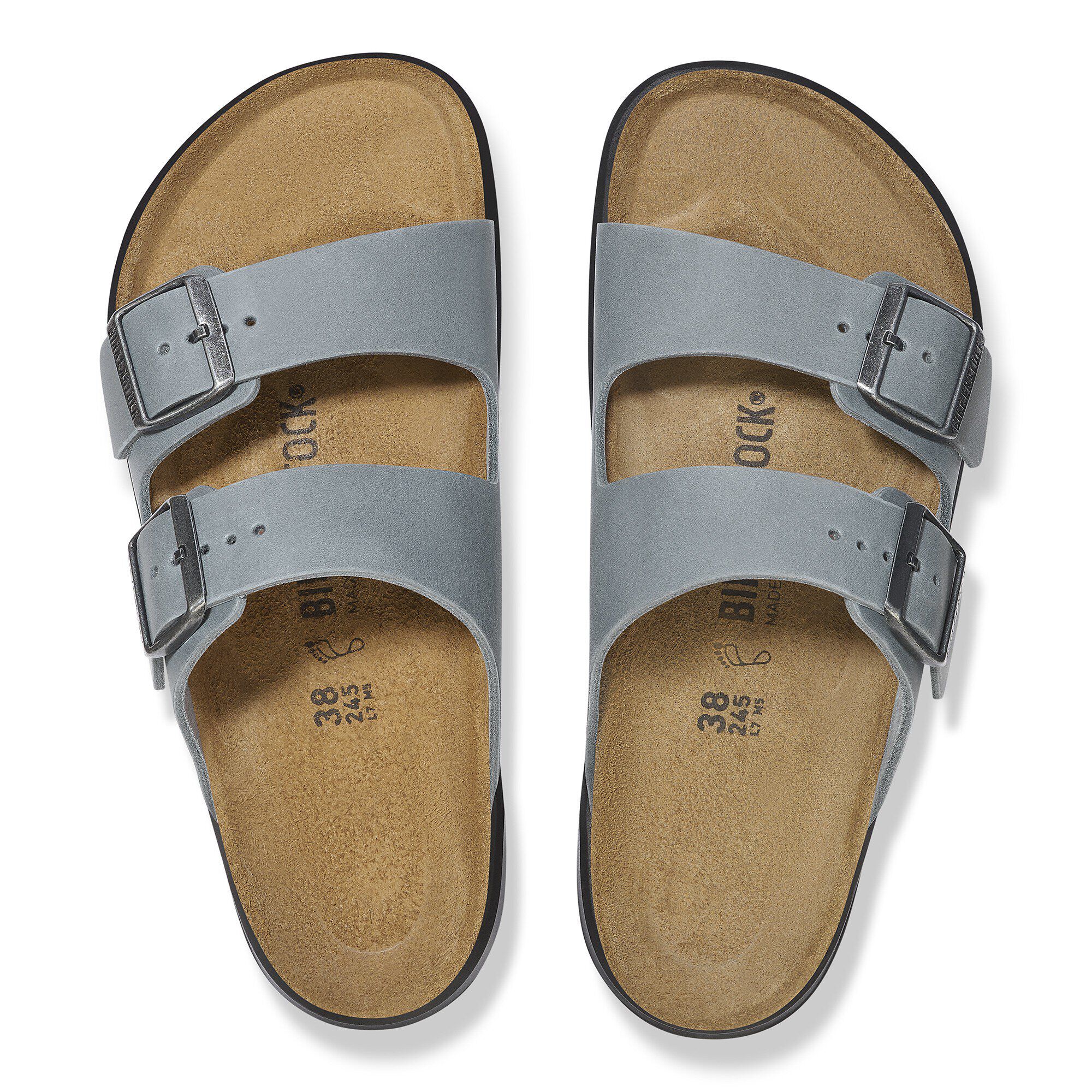 Arizona Crosstown Waxy Leather Basalt Gray | BIRKENSTOCK