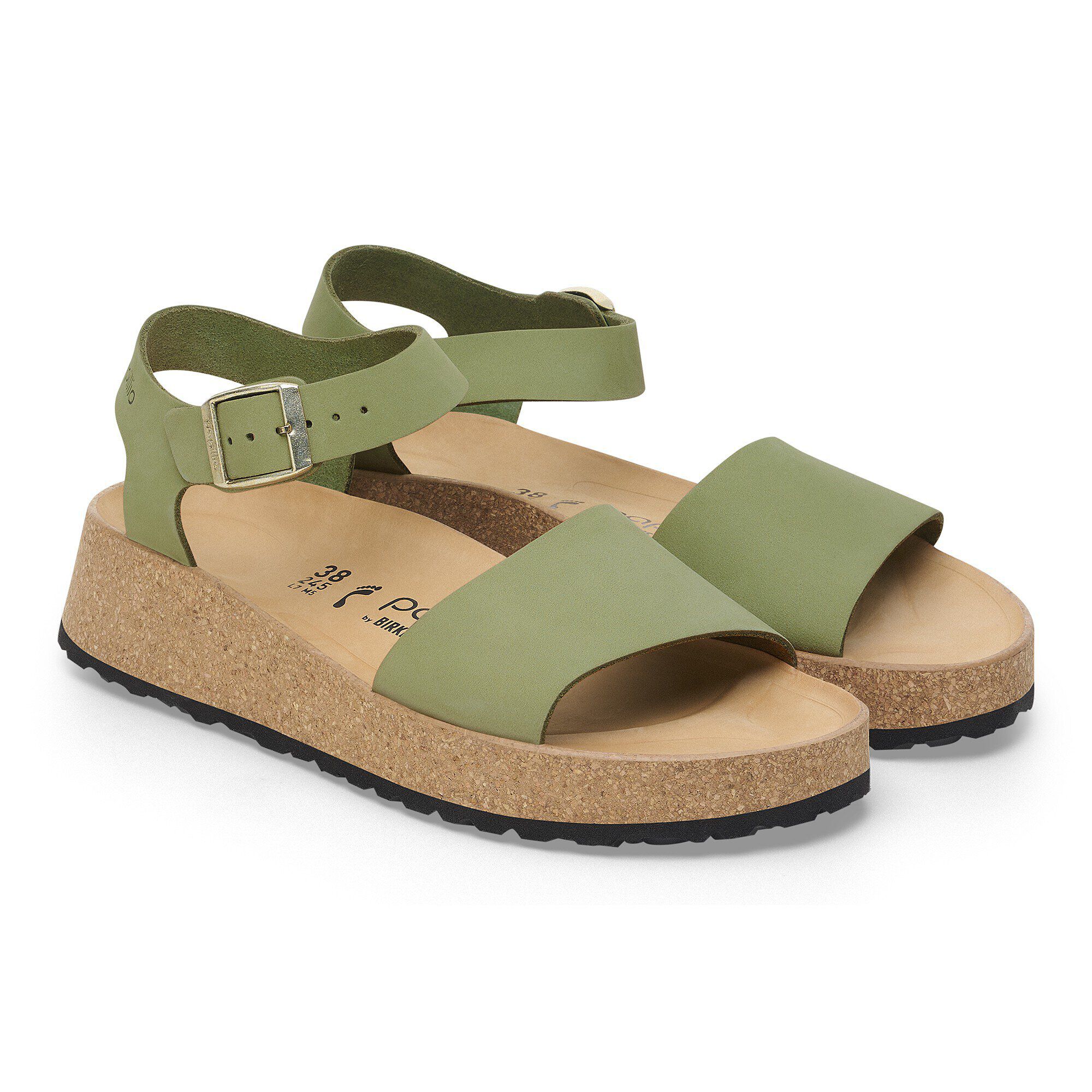 Glenda Nubuk Leather Green Tea BIRKENSTOCK