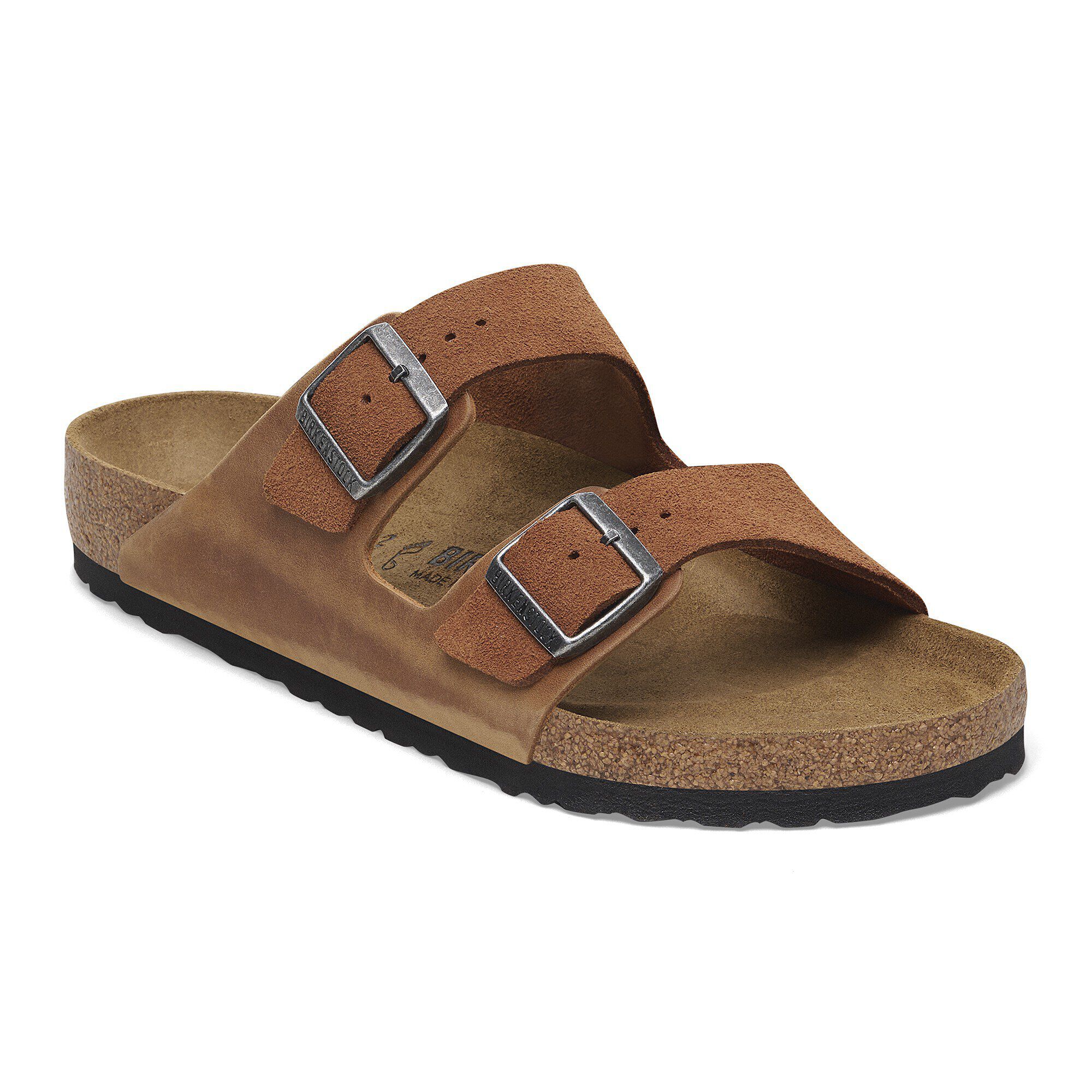 Arizona BS Mixed Leather Concrete Gray | BIRKENSTOCK