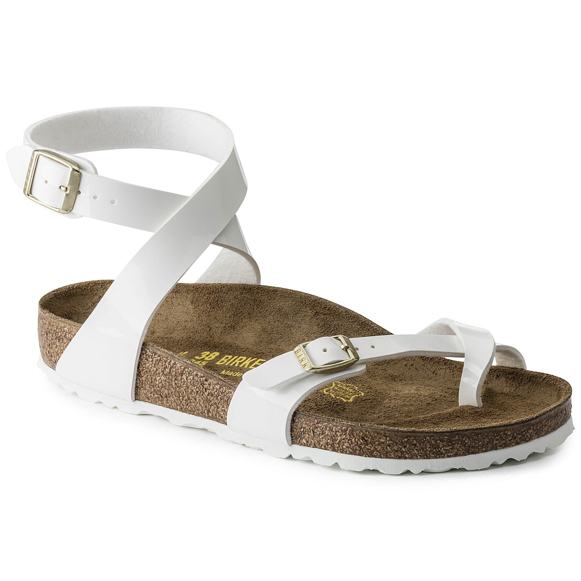 birkenstock yara white patent