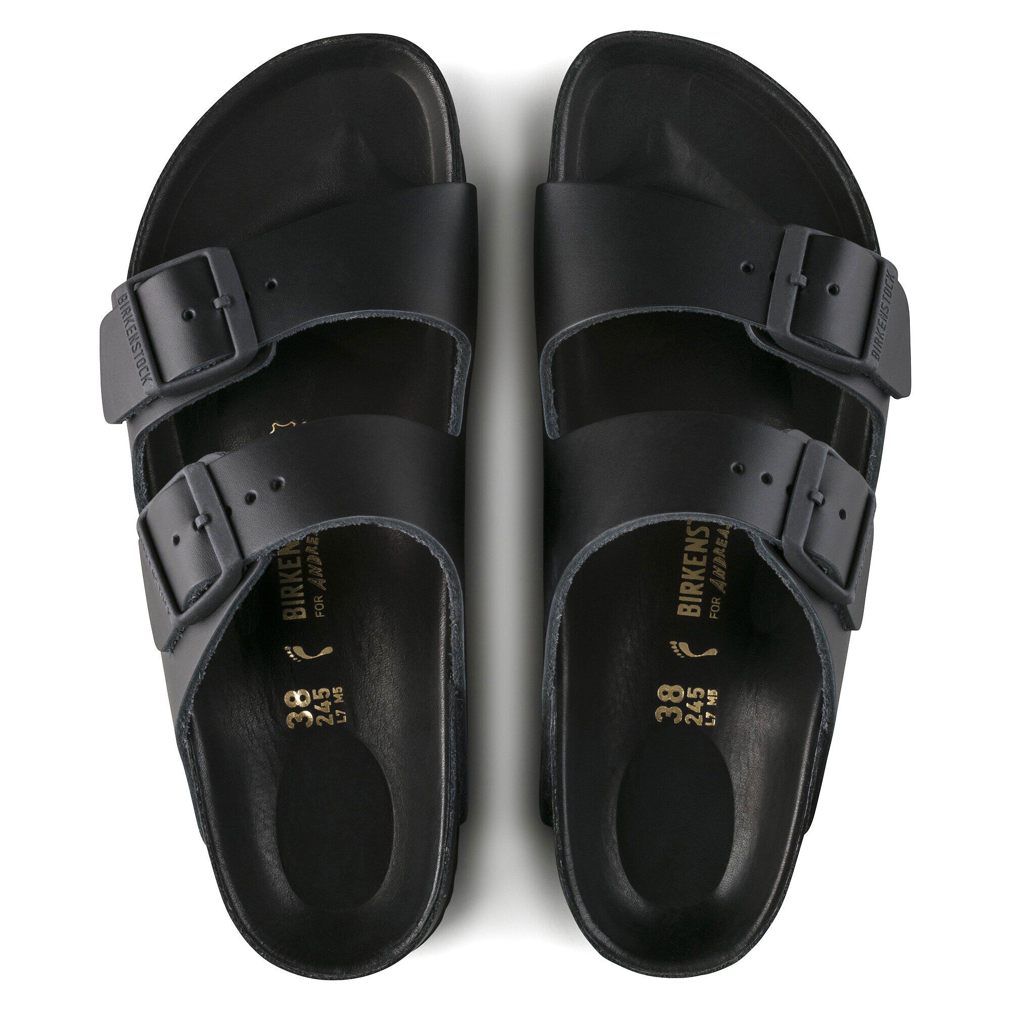 birkenstock arizona natural leather black
