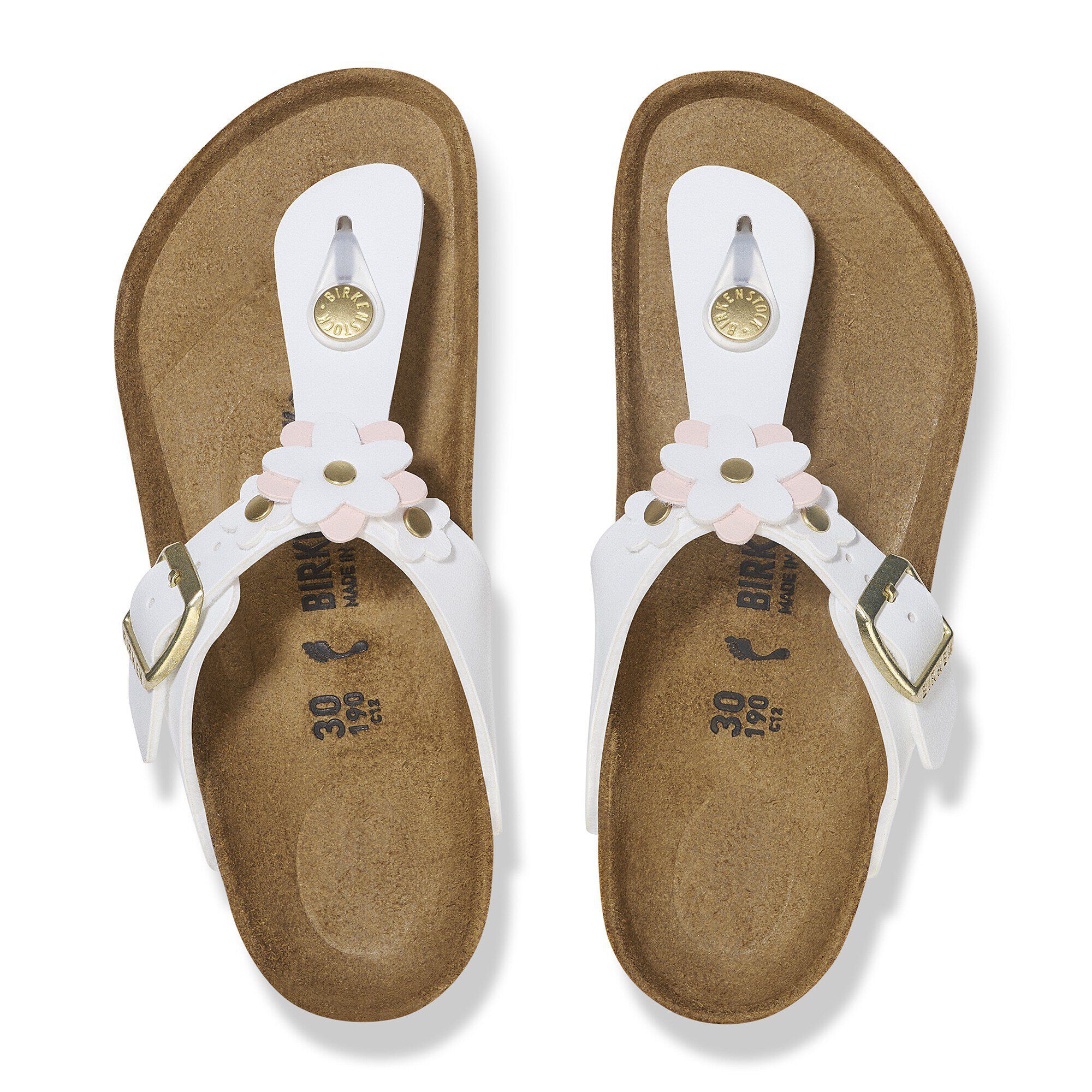 Gizeh Flower Leather Light Rose | BIRKENSTOCK