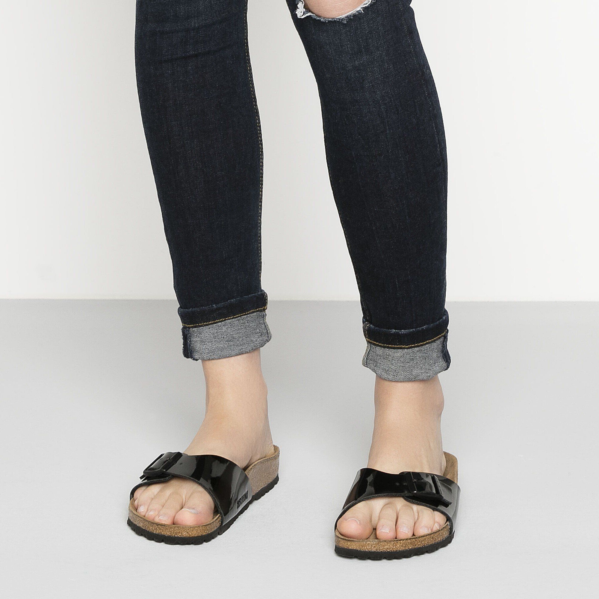 Madrid Birko Flor Lack Schwarz Lack BIRKENSTOCK