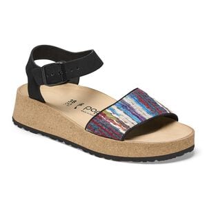 Glenda French Piping Nubuck Leather/Textile
