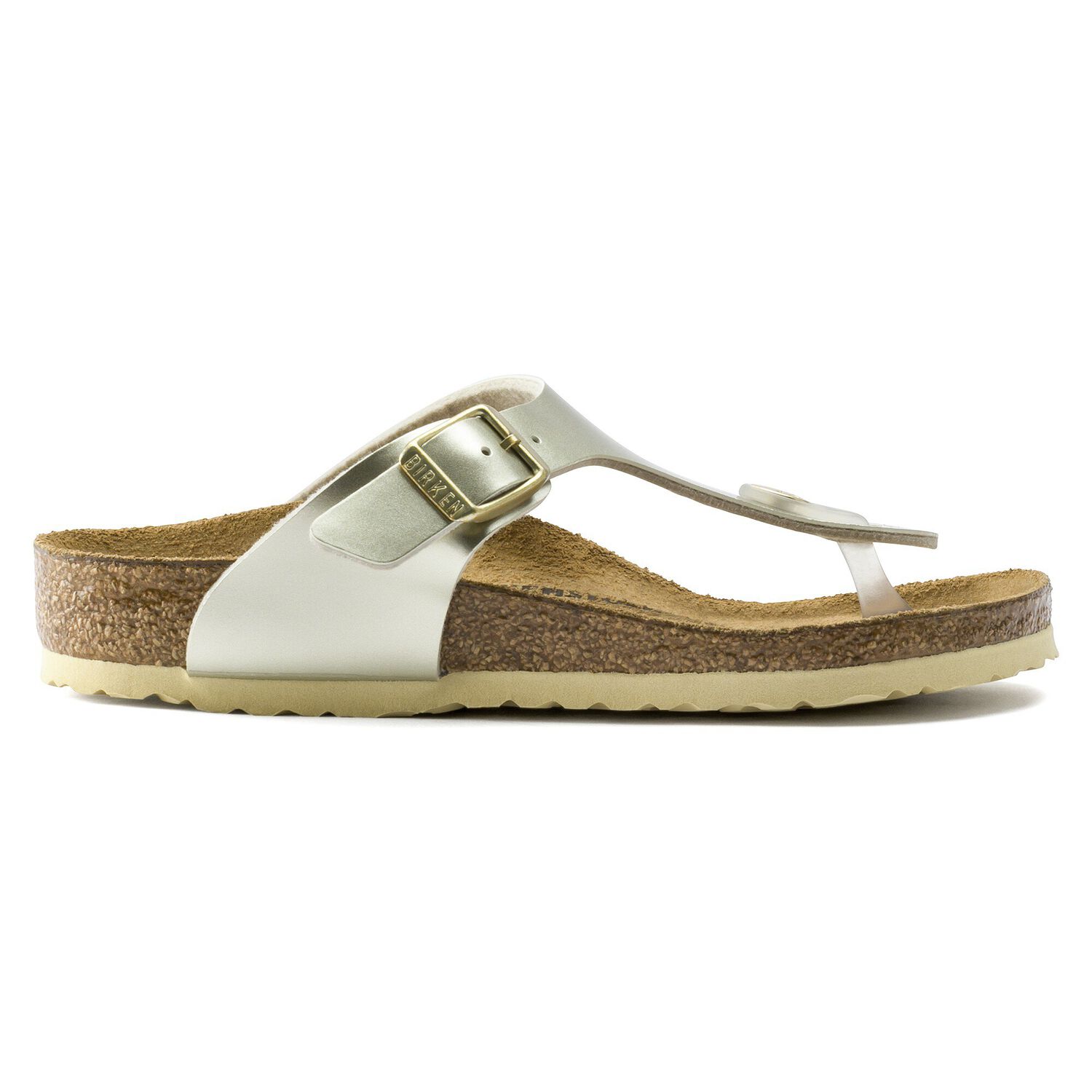 birkenstock electric metallic gold