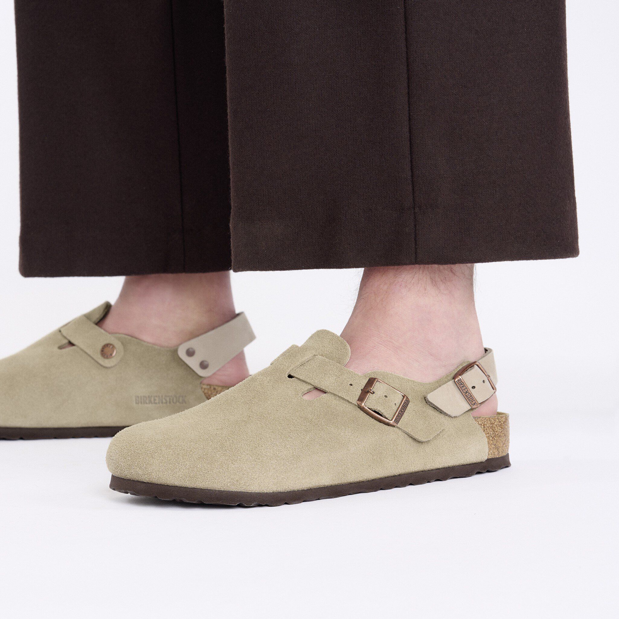 BIRKENSTOCK Tokio Suede トキオ スエード トープ Tokio Suede Leather in Color Taupe | BIRKENSTOCK US