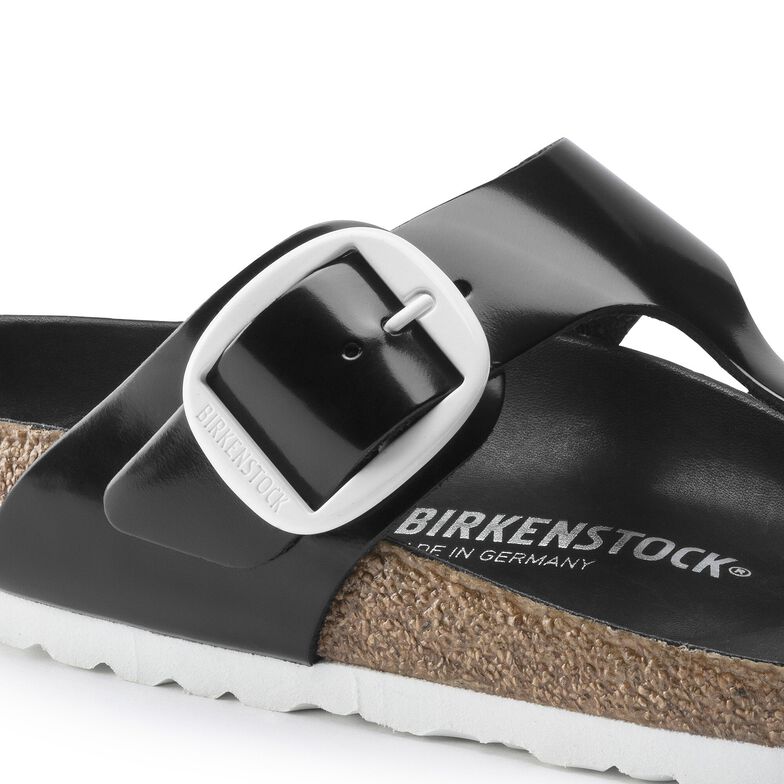 Gizeh Big Buckle Natural Leather Patent Gizeh Big Buckle Natural Leather Patent