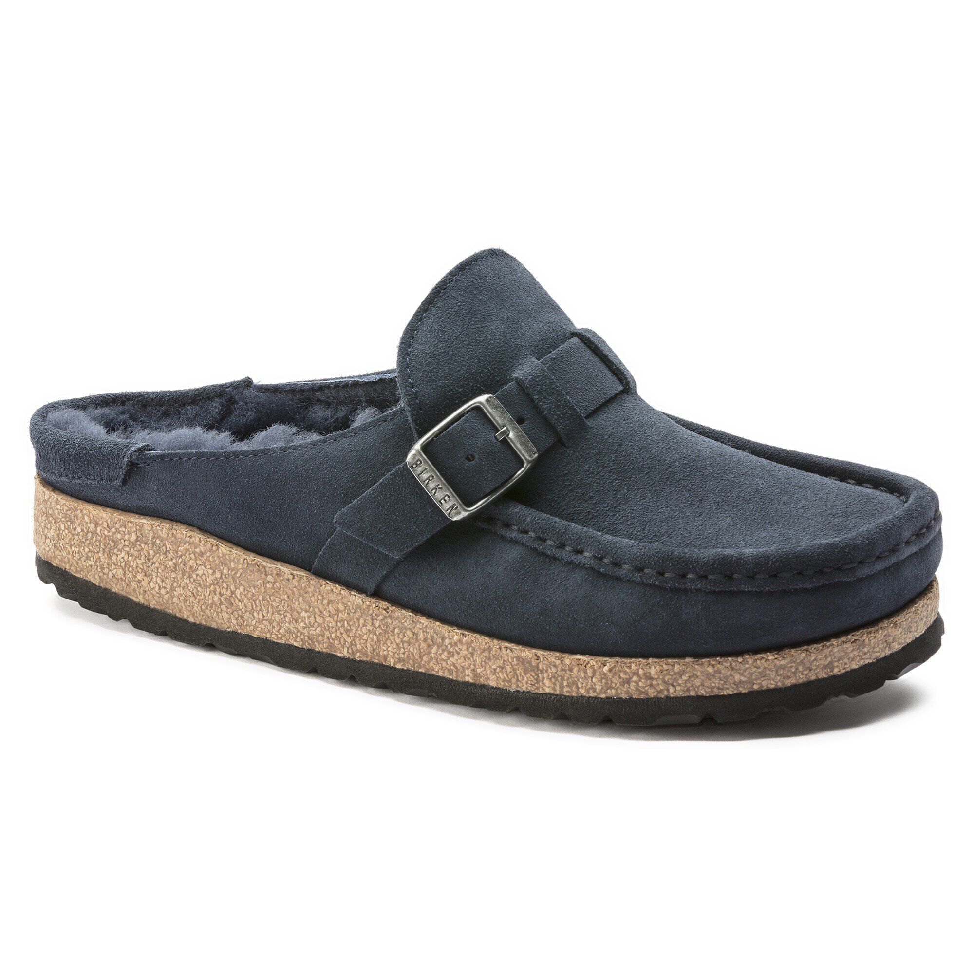 Buckley Suede Leather Shearling Navy