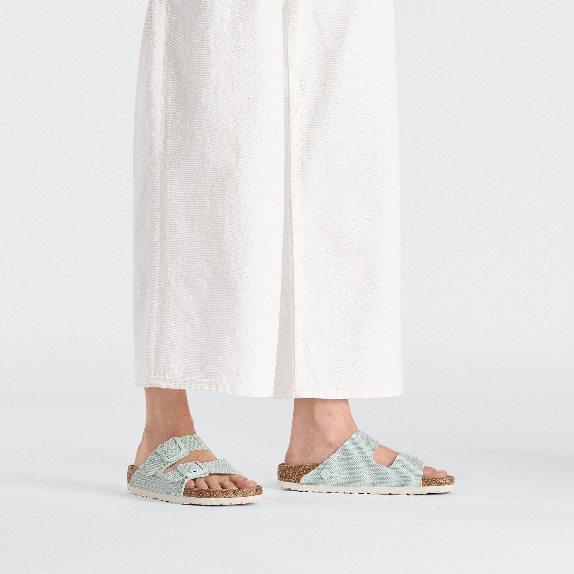 「数量限定 在庫処分セール」 Vegan Textile Logo Rivet Arizona Canvas BIRKENSTOCK | Green Surf 小物