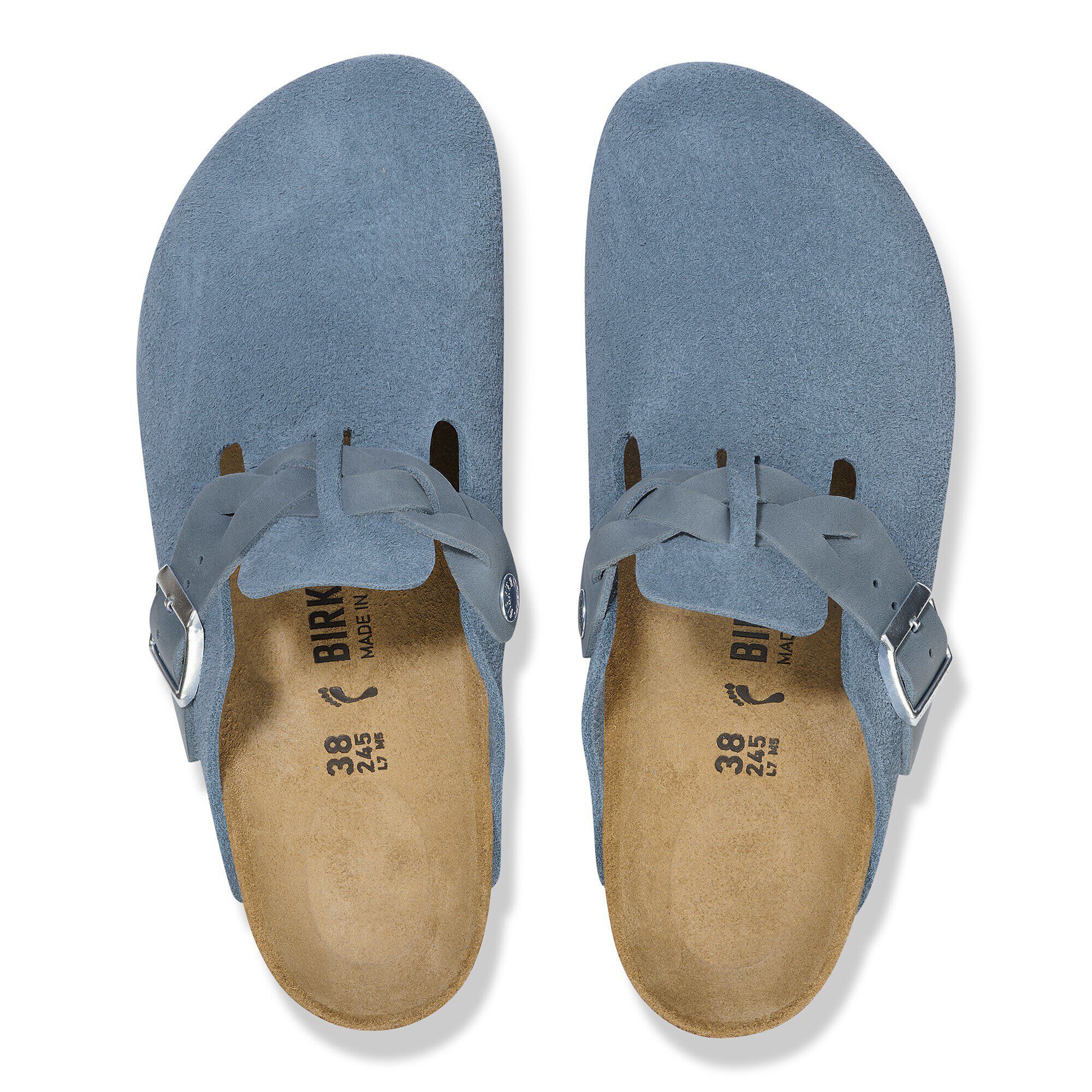 ビルケンシュトック Boston Braided ボストン ブレイデッド 36 Boston Braided Suede Leather Mink | BIRKENSTOCK
