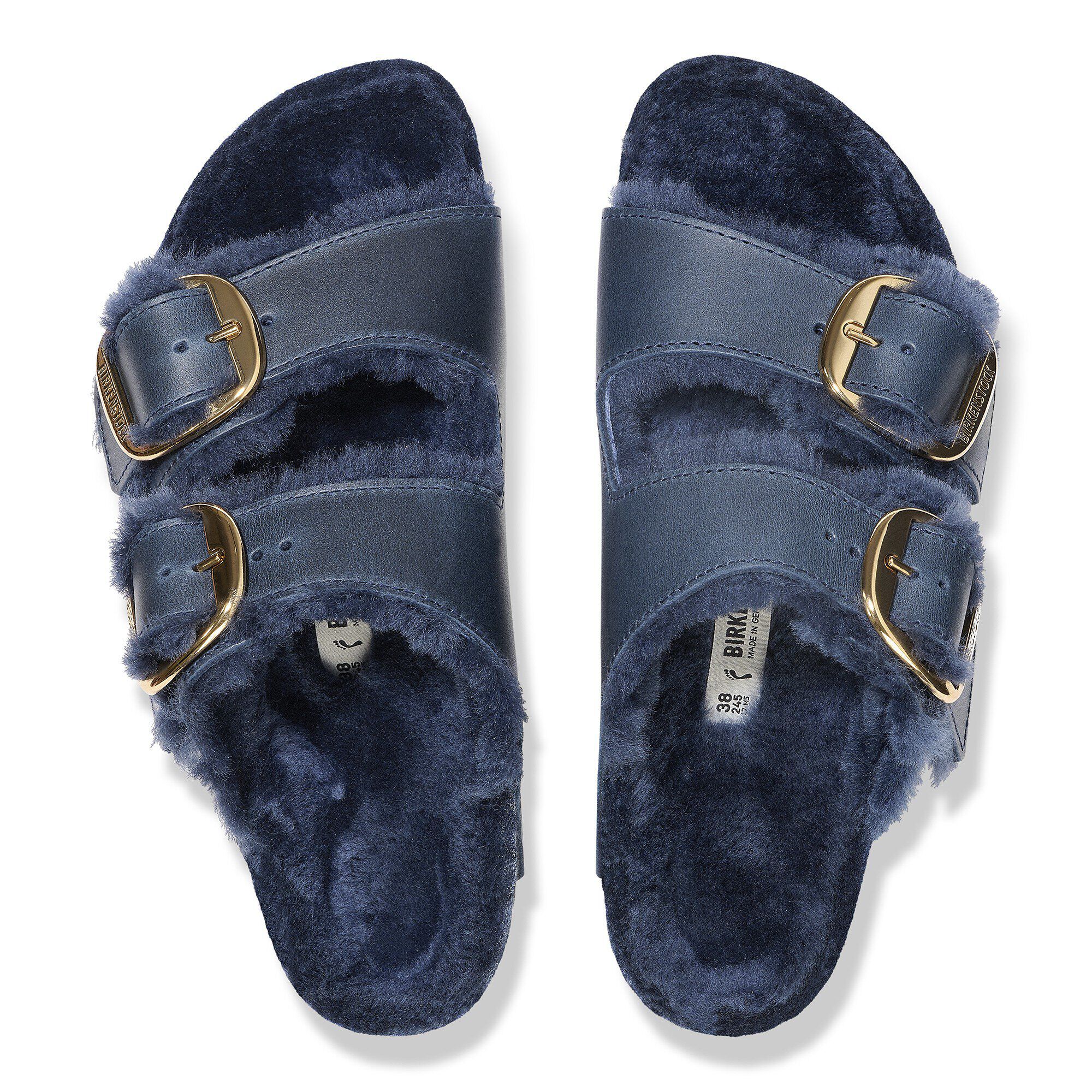 Arizona Big Buckle Shearling Natural Leather Oiled