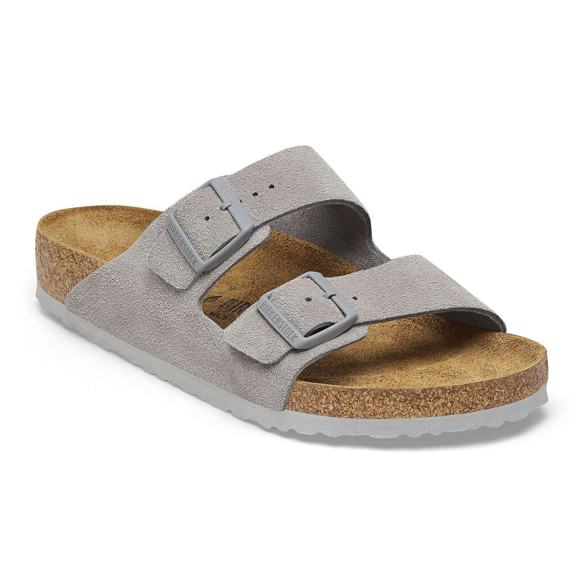 Arizona Suede Leather Stone Coin | BIRKENSTOCK